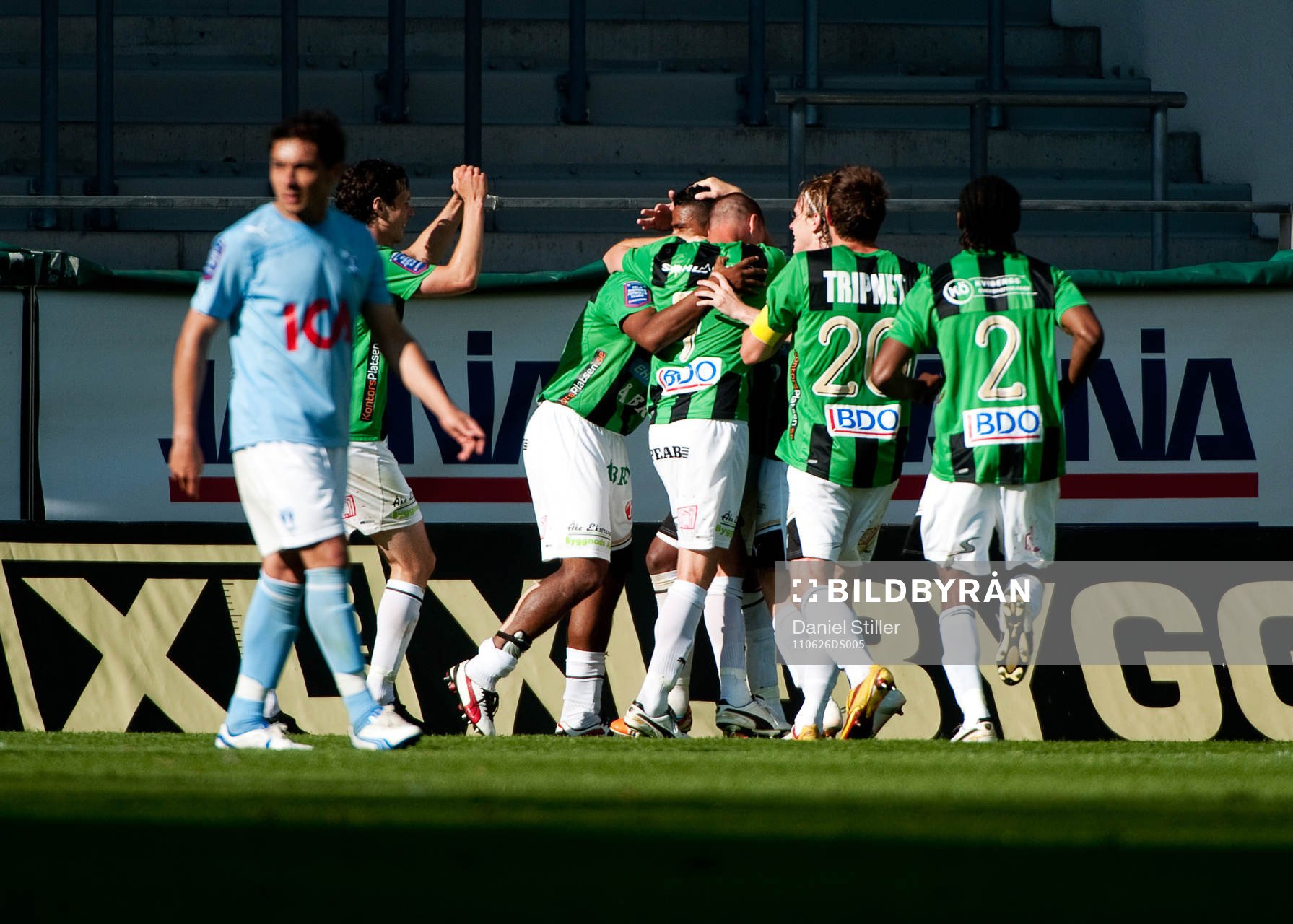 Alvaro Santos, GAIS, gör 2-0, jubel