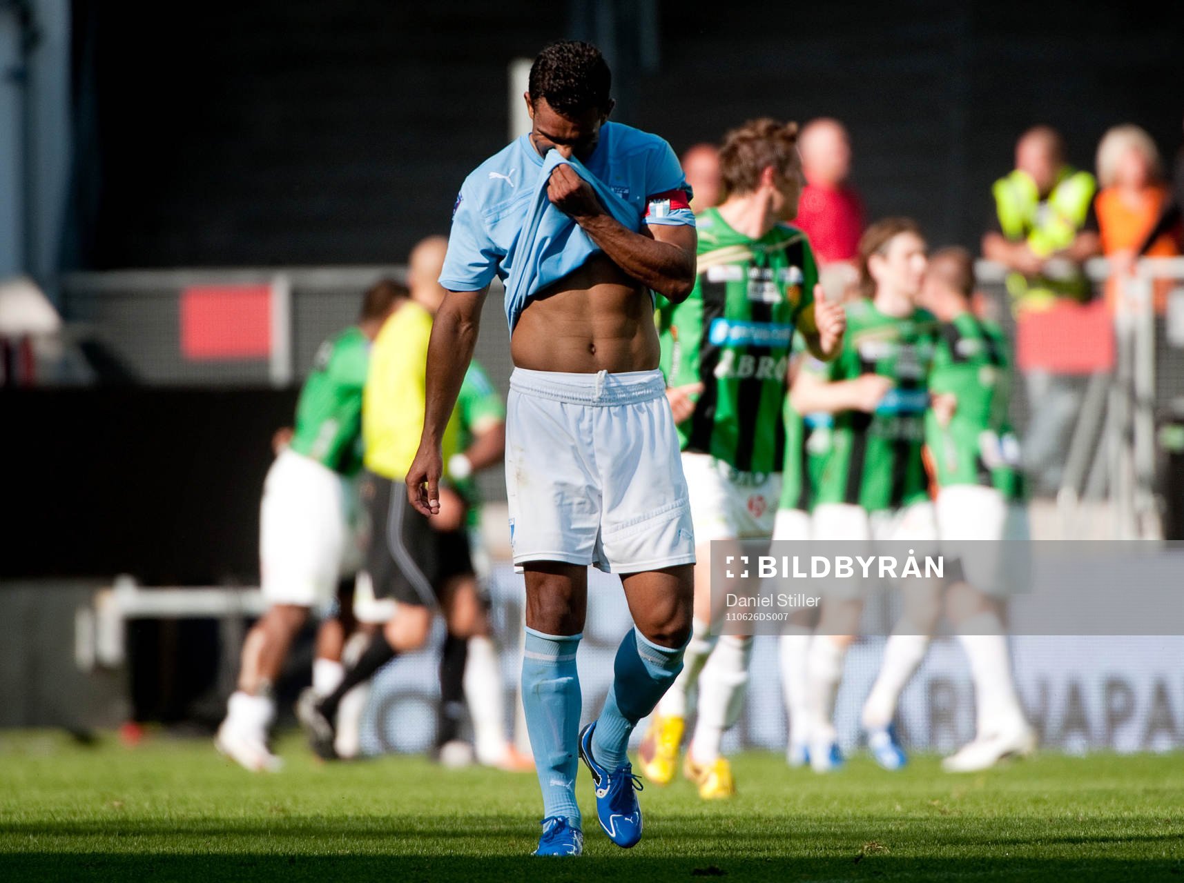 Alvaro Santos, GAIS, gör 2-0, jubel, depp Wilton