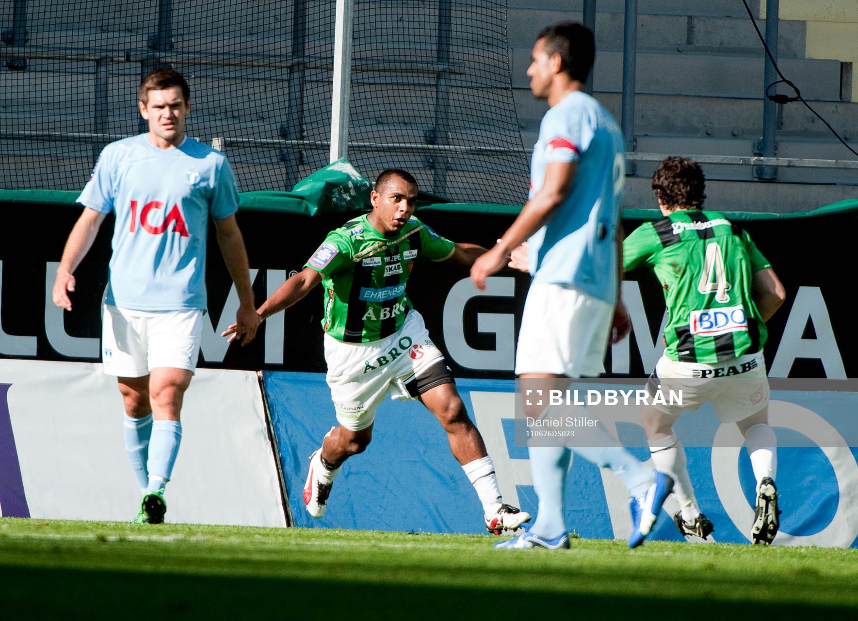  Alvaro Santos, GAIS, gör 2-0, jubel