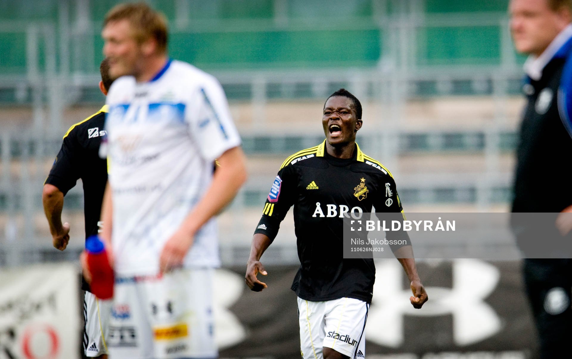 Ibrahim Bangura, AIK jubel, Trelleborg depp