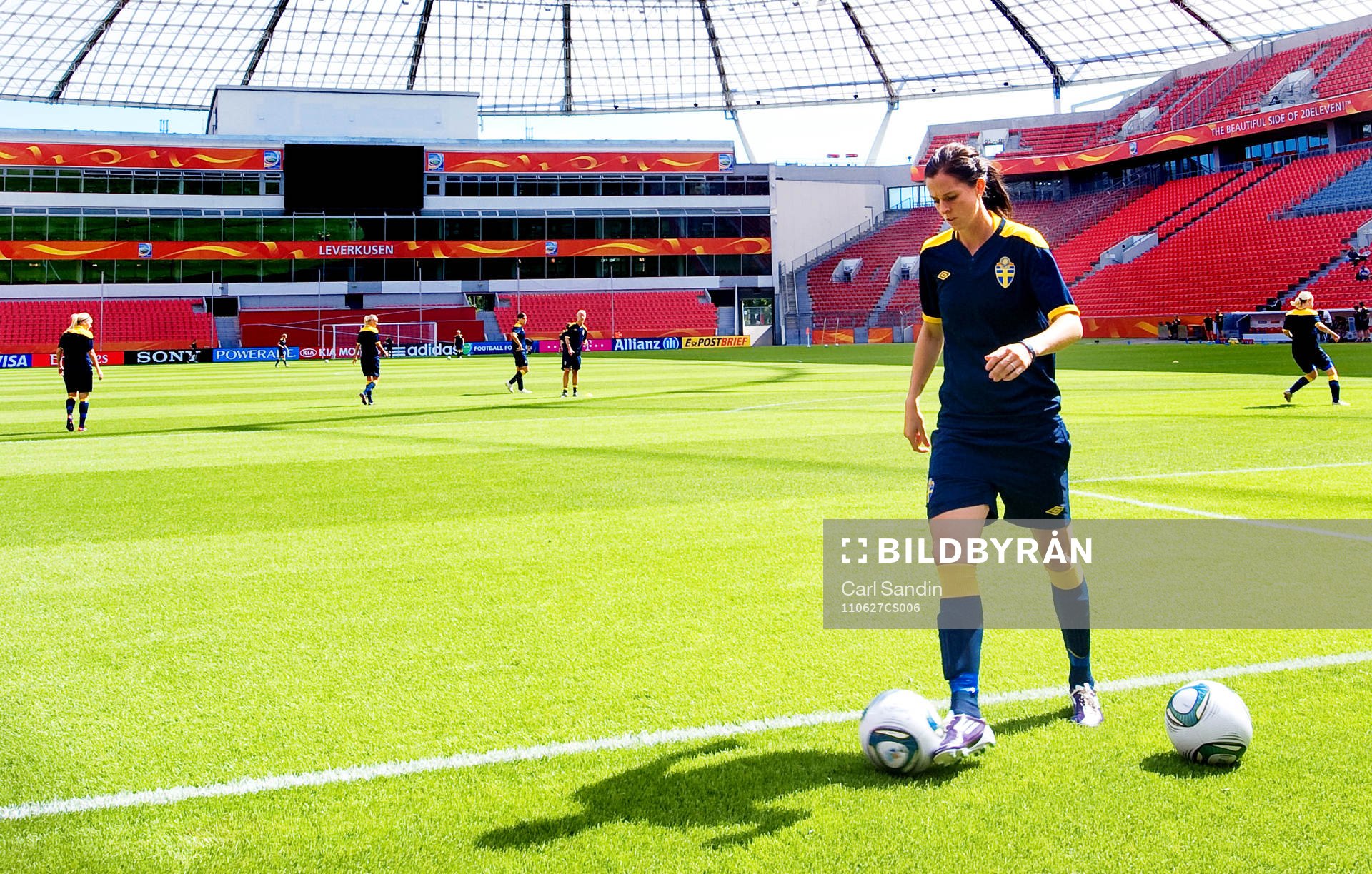 Lotta Schelin på Bay Arena