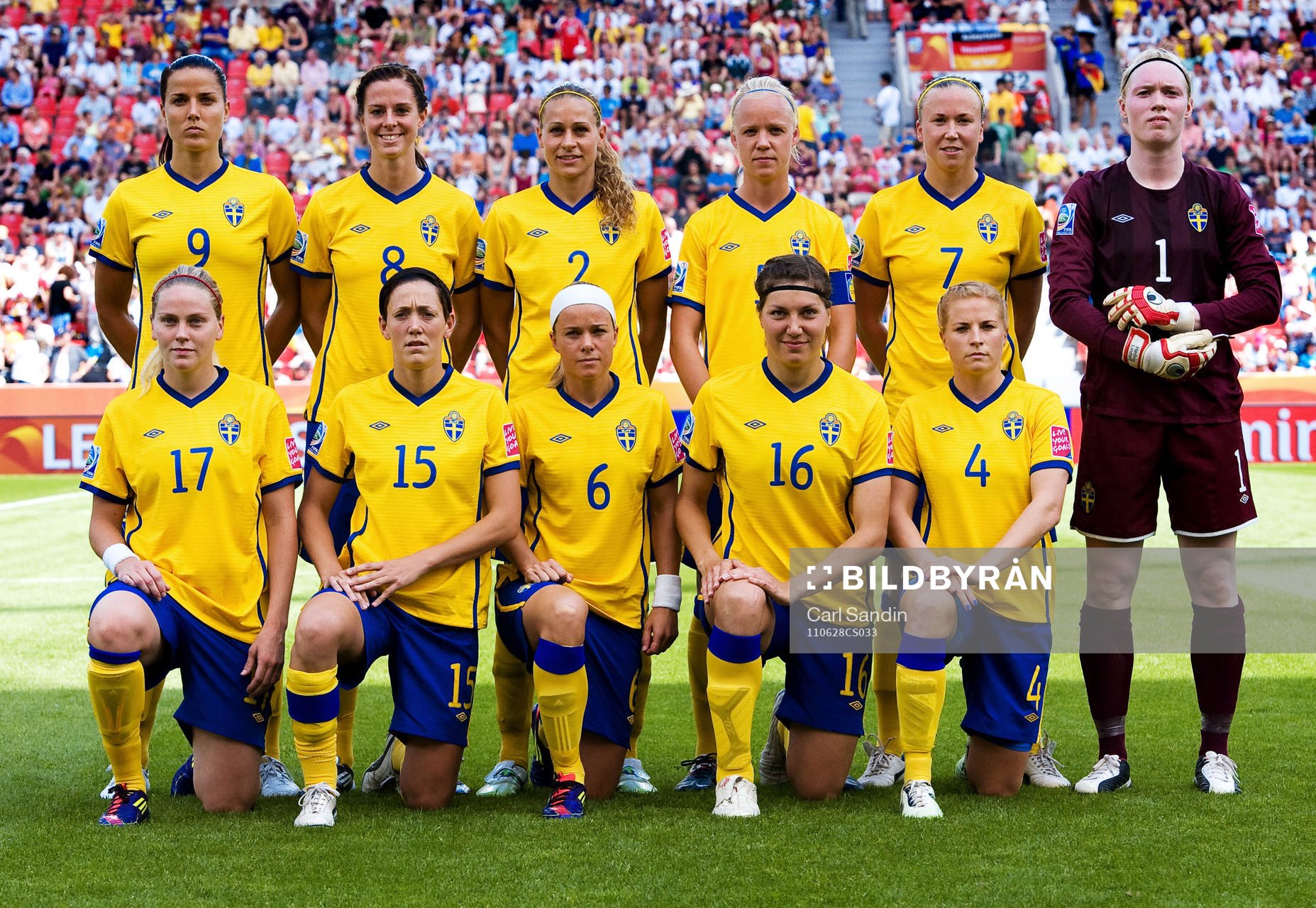 Jessica Landström, Lotta Schelin, Charlotte Rohlin,