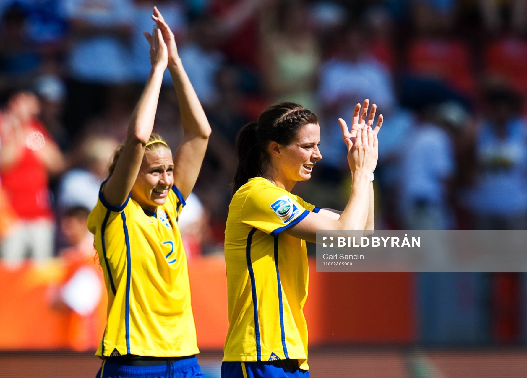 Charlotte Rohlin, Lotta Schelin, Sverige, jubel