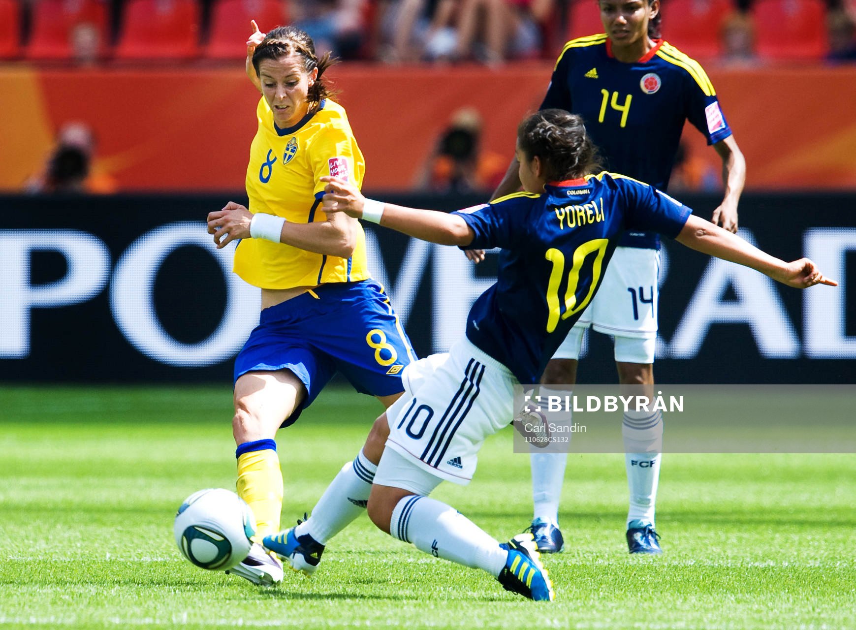 Lotta Schelin, Sverige, Yoreli Rincon, Colombia
