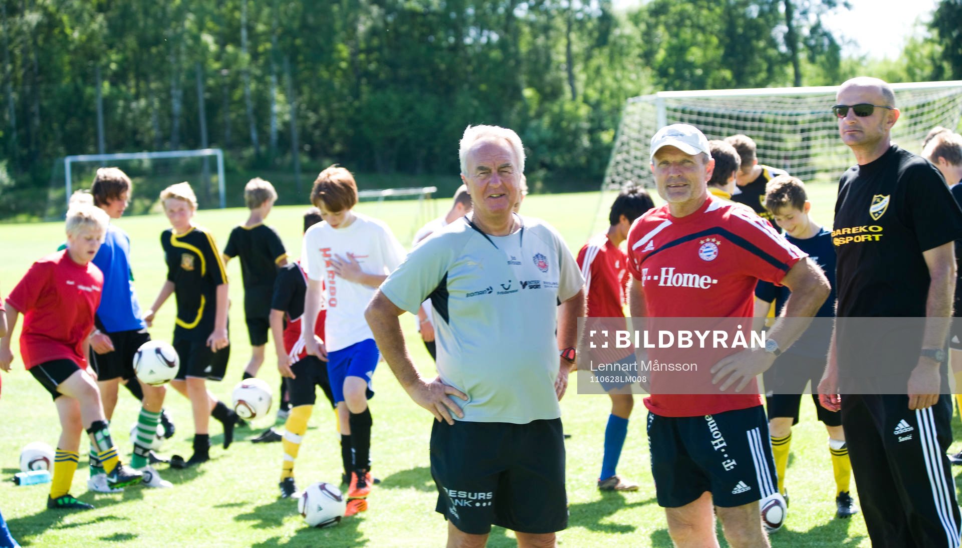 Bosse Nilsson, f.d. Helsingborgs IF och Björn Andersson,