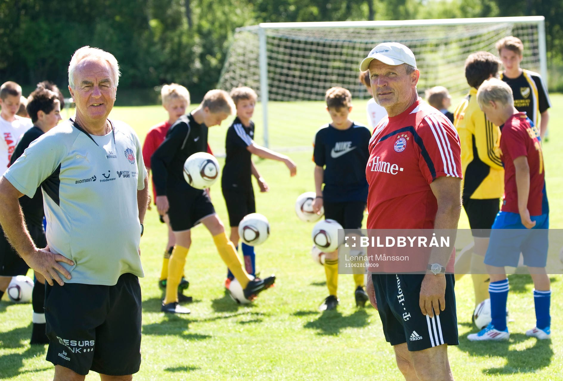 Bosse Nilsson, f.d. Helsingborgs IF och Björn Andersson,