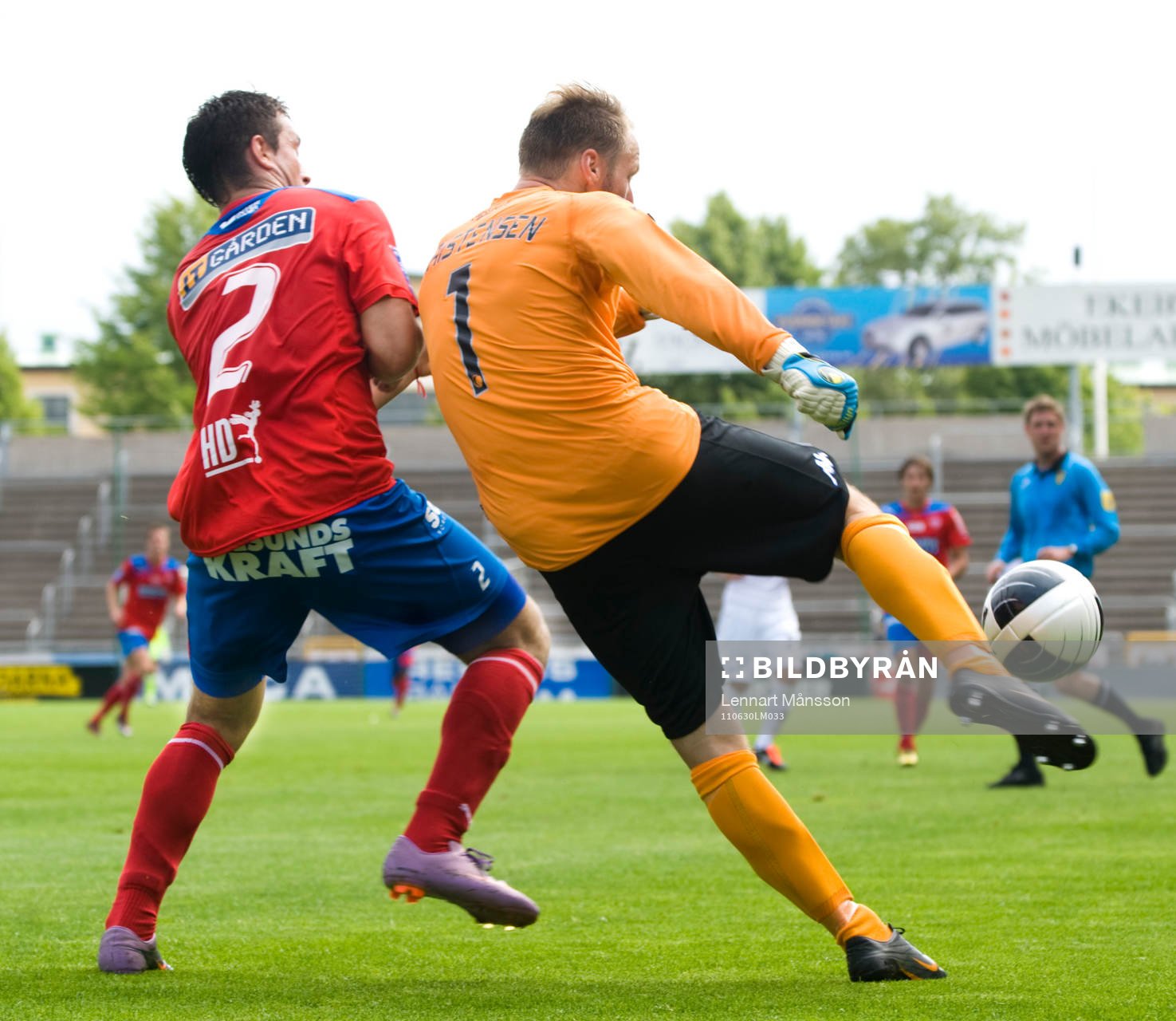 Kim Christensen, målvakt, Köpenhamn och Alejandro Toledo,