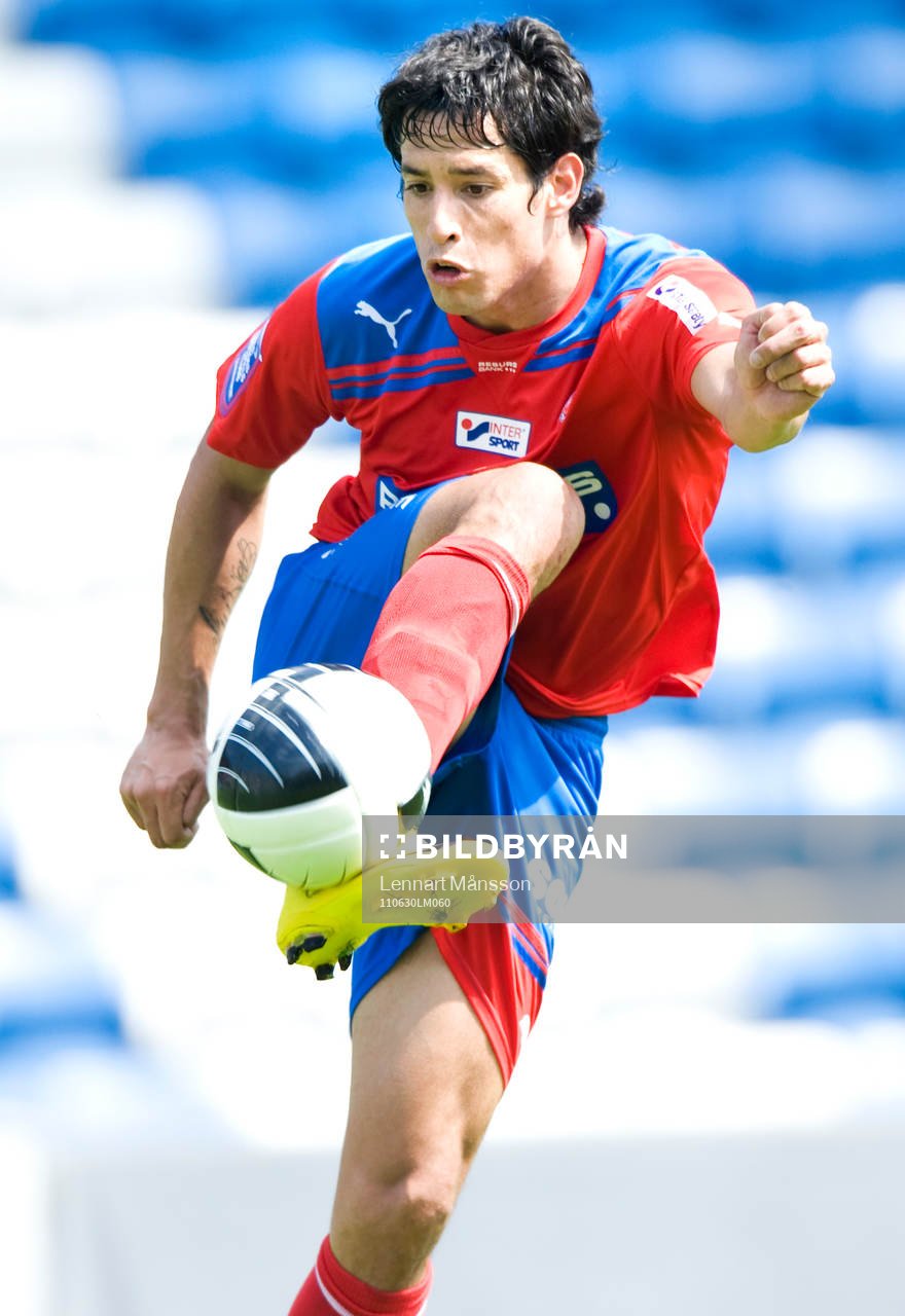 En av de provspelande argentinarna, Fernando Marquez