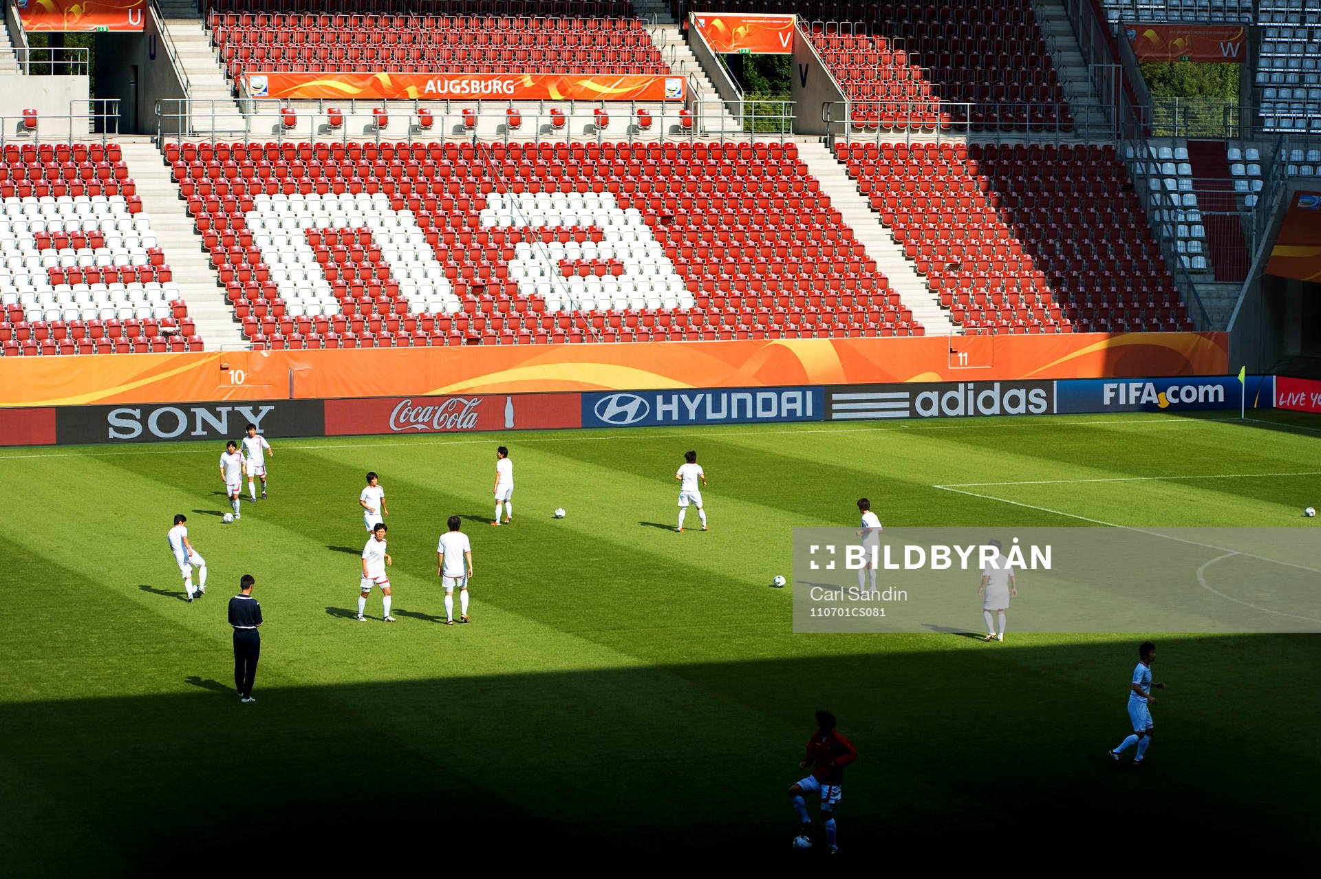 Fotboll, VM, Dam, Nordkorea, Träning
