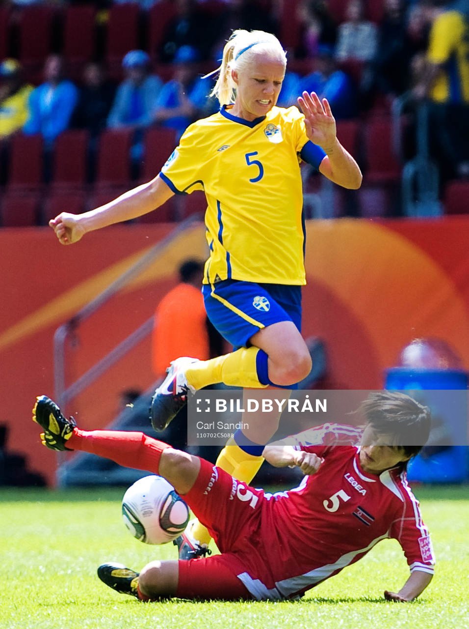 Caroline Seger, Sverige, Jong Sun Song, Nordkorea