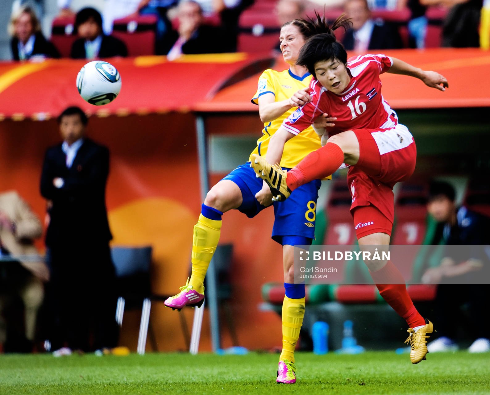 Lotta Schelin, Sverige, Pok Sim Jong, Nordkorea