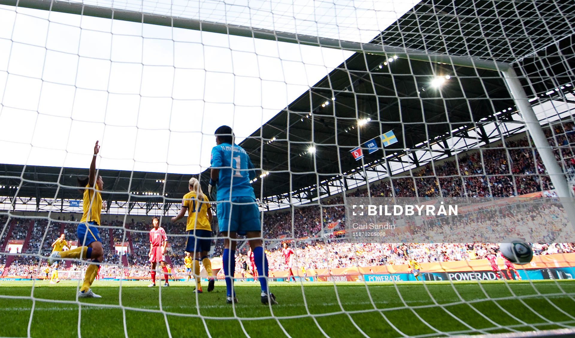 Sverige, jubel, 1-0