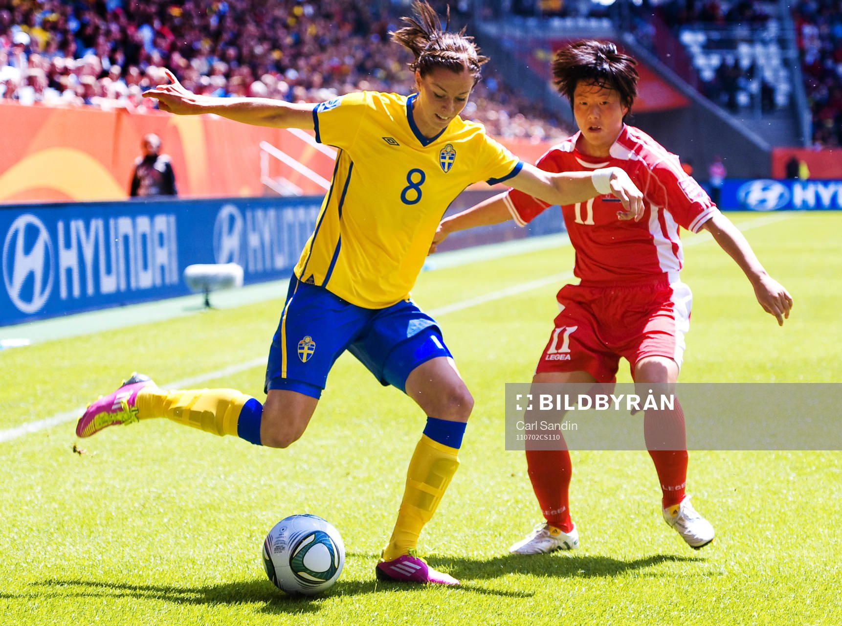 Lotta Schelin, Sverige, Ye Gyong Ri, Nordkorea