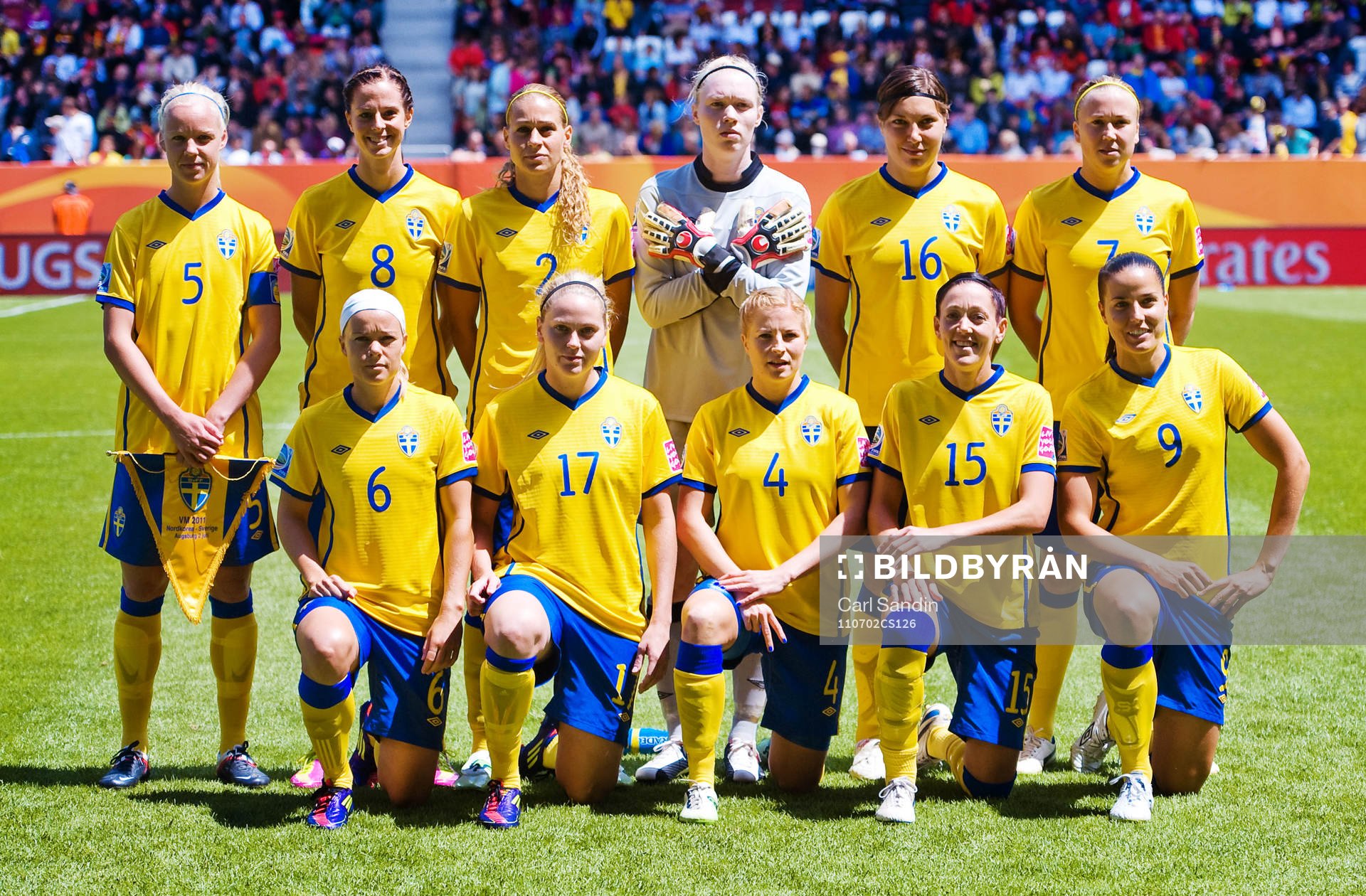 Caroline Seger, Lotta Schelin, Charlotte Rohlin, Hedvig