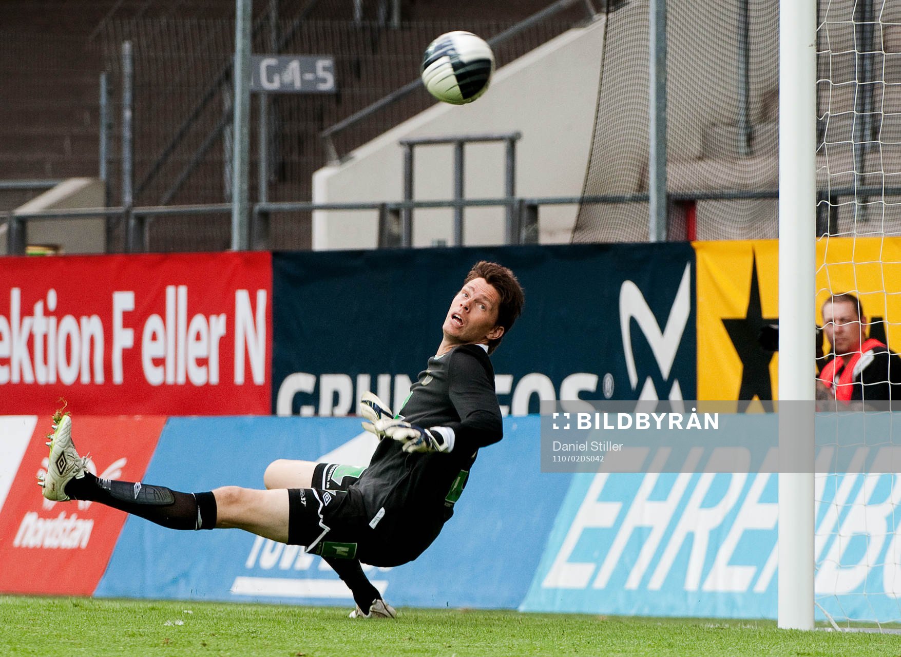 Mattias Hugosson, målvakt Gefle, släpper in 1-3