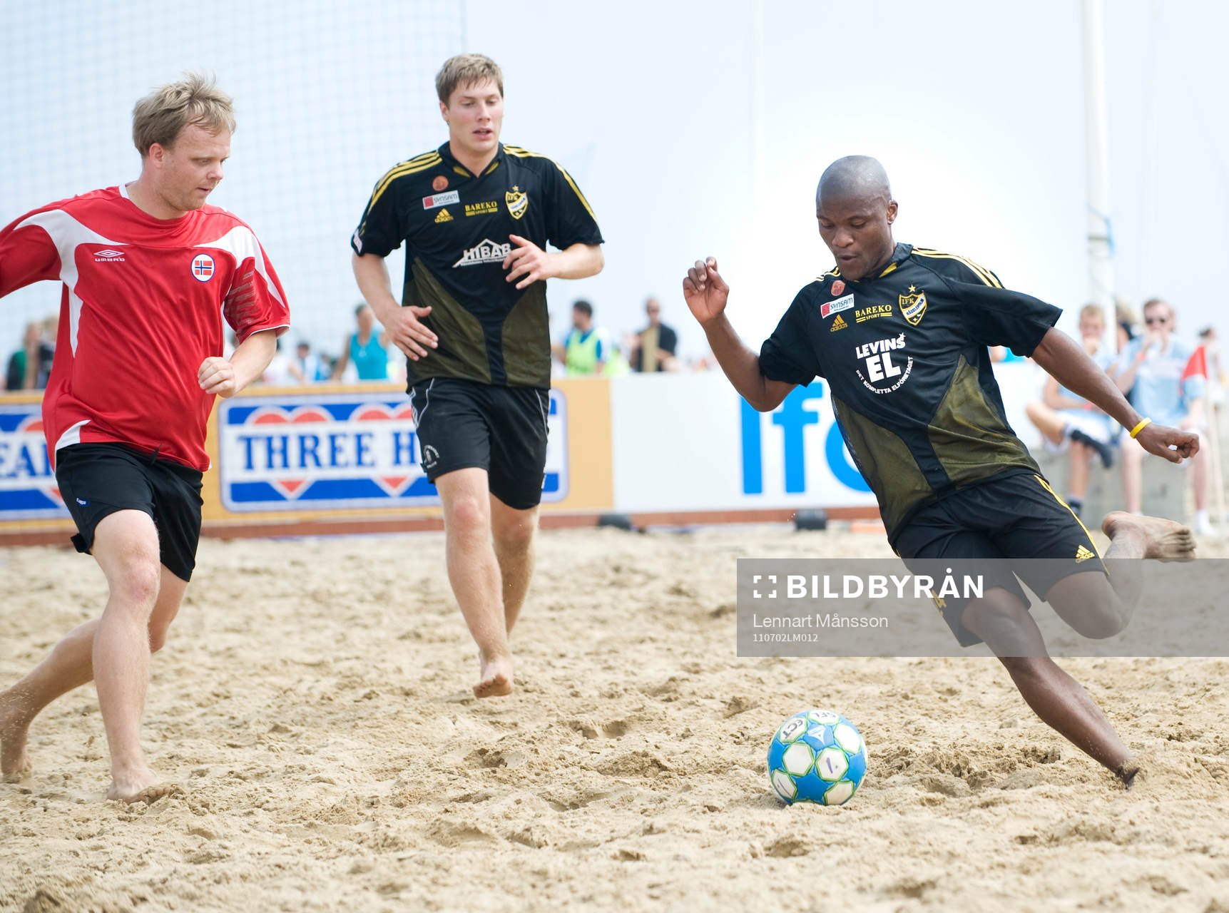 Beachfotboll, IFK Hässleholm - Norge: Tokelo Rantie,