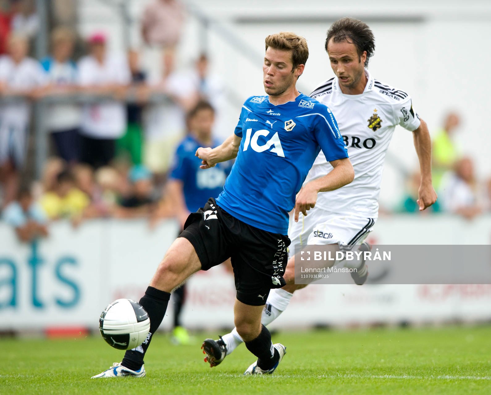 Emil Salomonsson, Halmstad och Helgi Danielsson, AIK