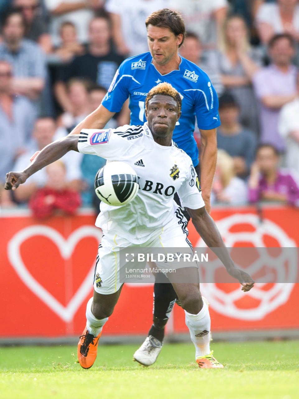 Mikael Rosén, Halmstad och Mohamed Bangura, AIK