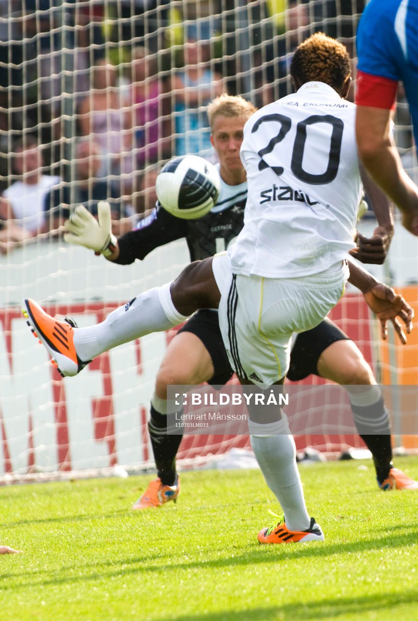 Mohamed Bangura, AIK, skott på mål och Karl-Johan