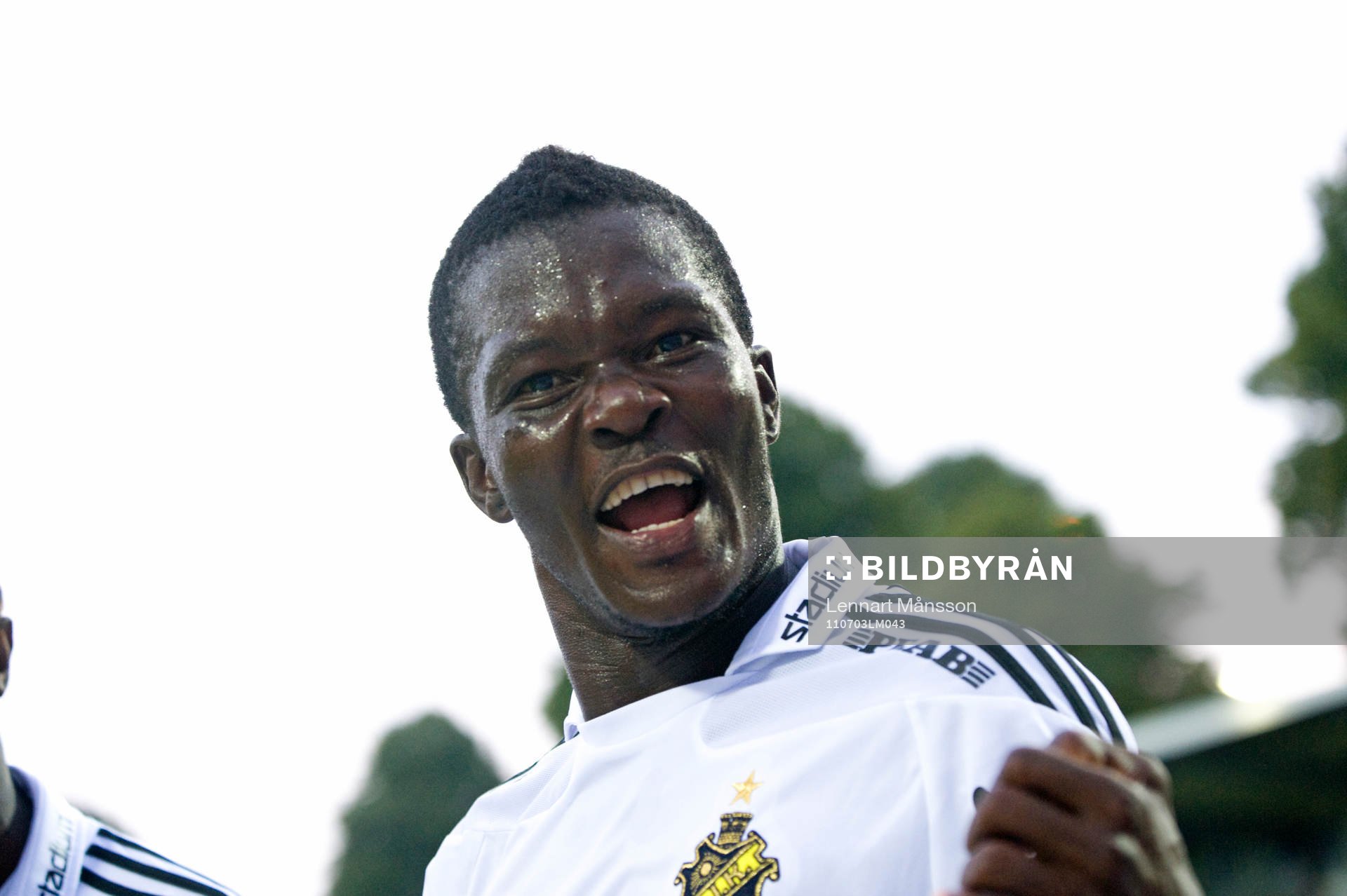 1-3 Ibrahim Bangura, AIK, jubel