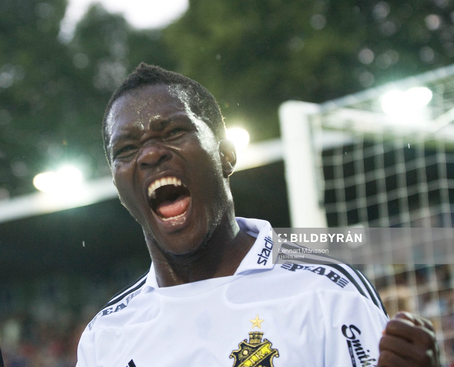 1-3 Ibrahim Bangura, AIK, jubel