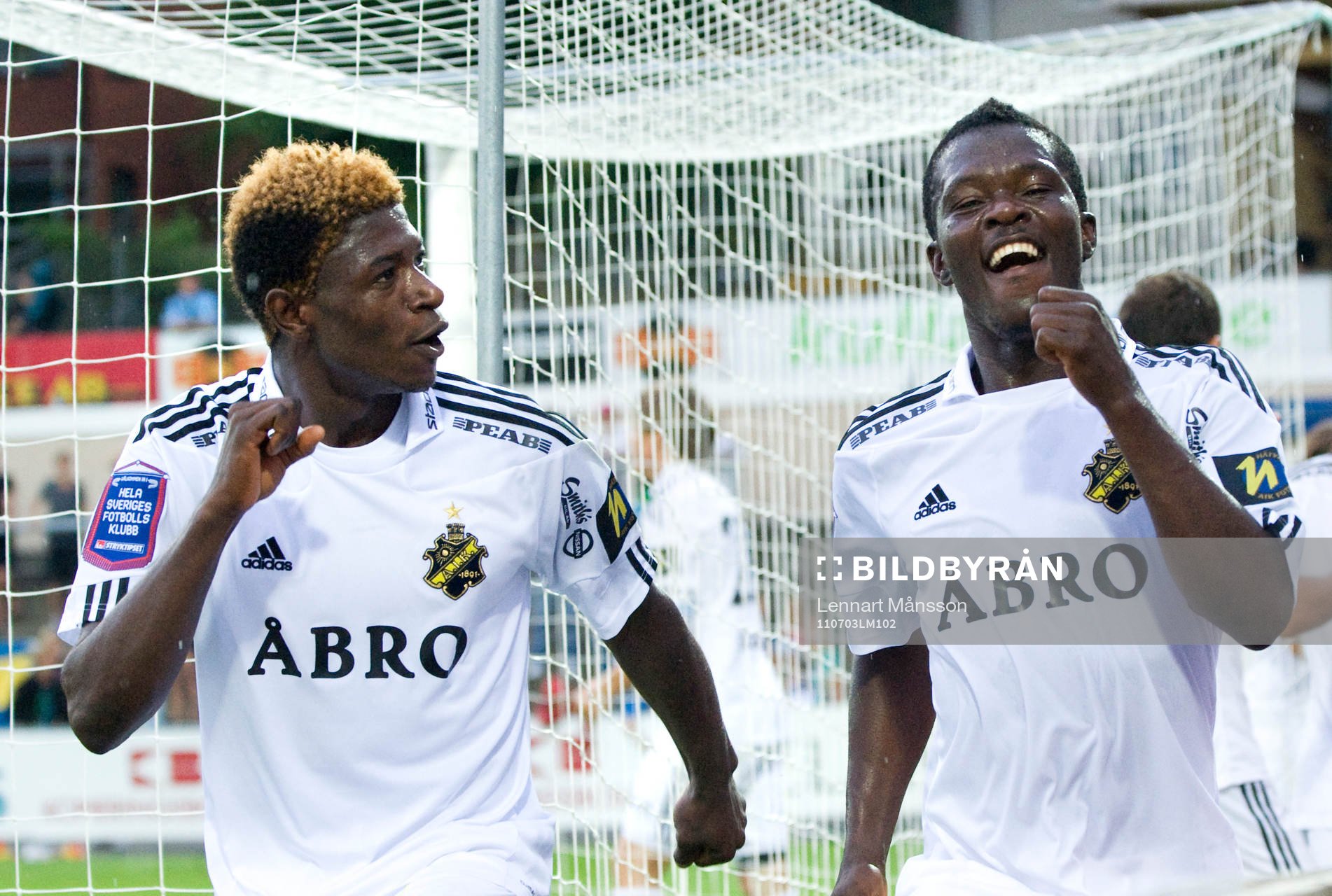 1-3 Ibrahim Bangura, AIK, som jubel