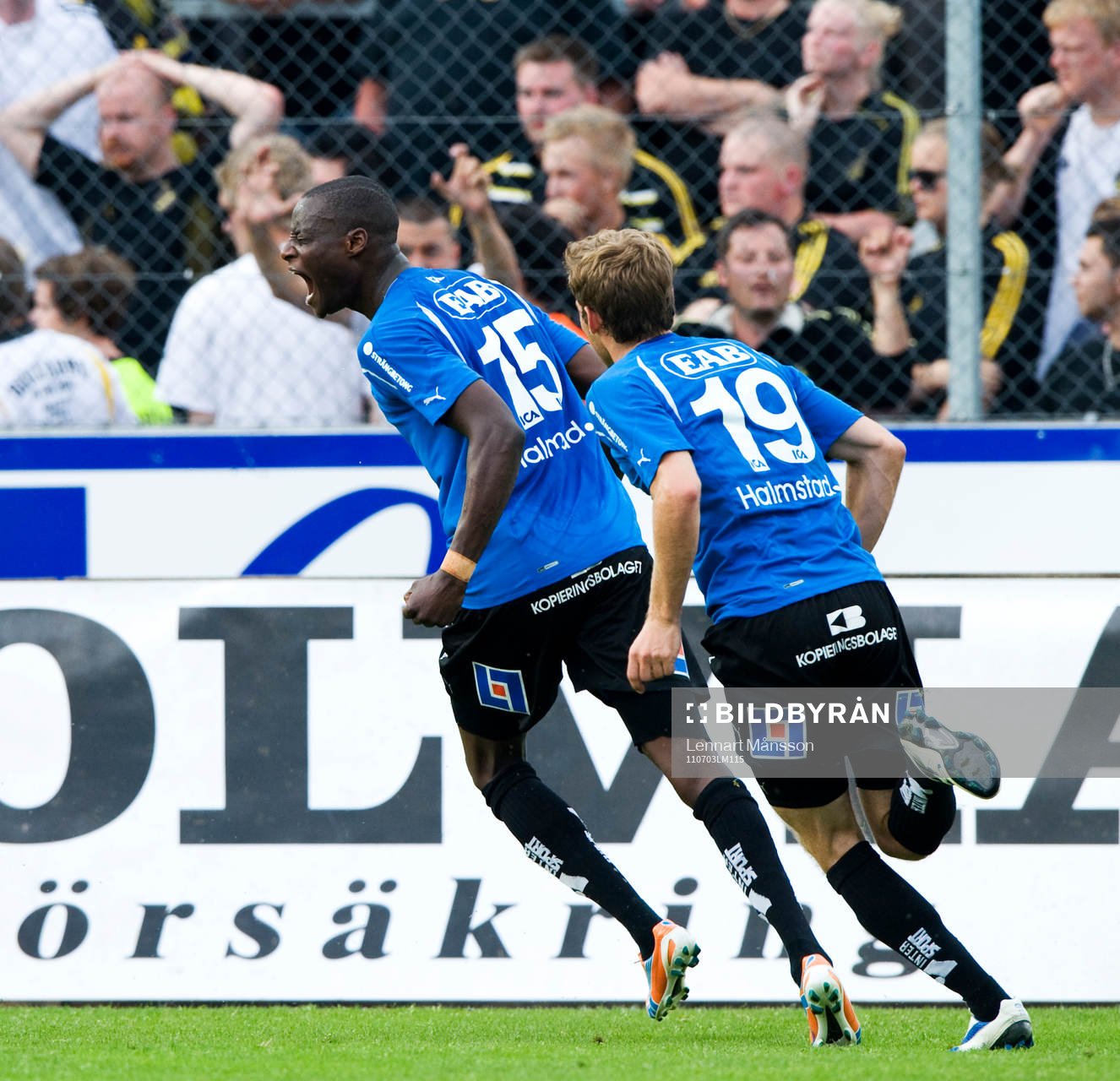 1-0, Joe Sise, Halmstad, straff