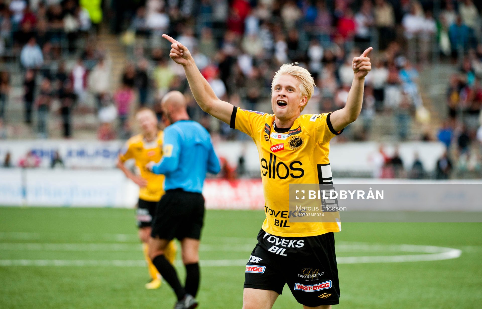  Johan Larsson, Elfsborg jubel efter 3-0