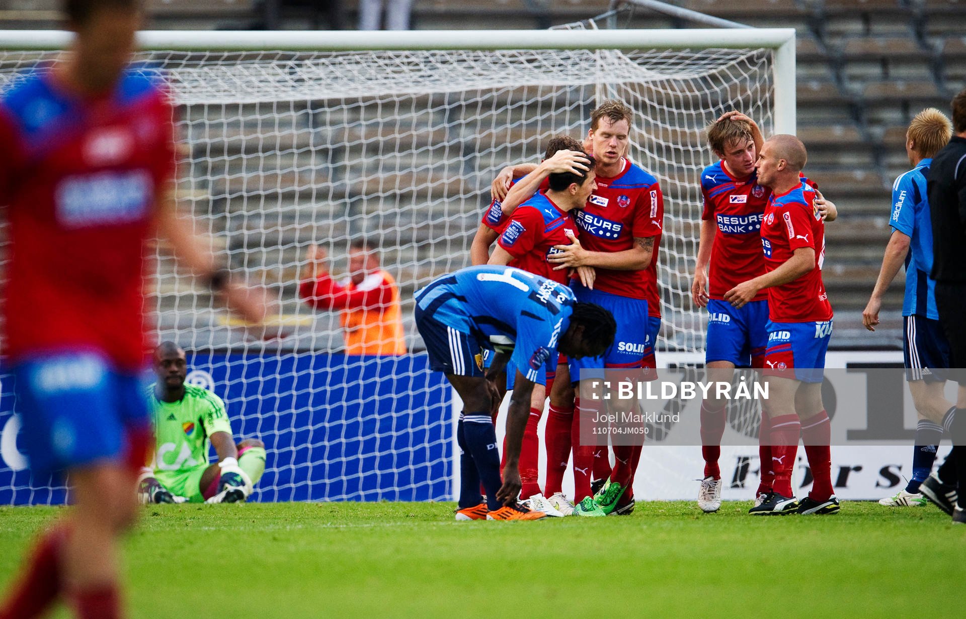 Helsingborg-spelarna jubel