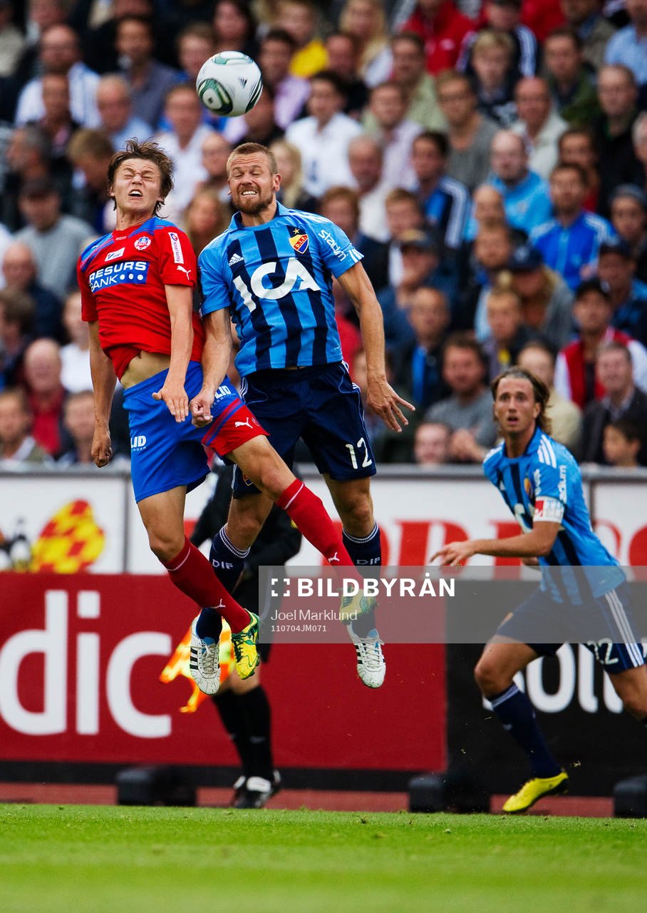 Simon Thern, Helsingborg, och Mattias Jonson, Djurgården,