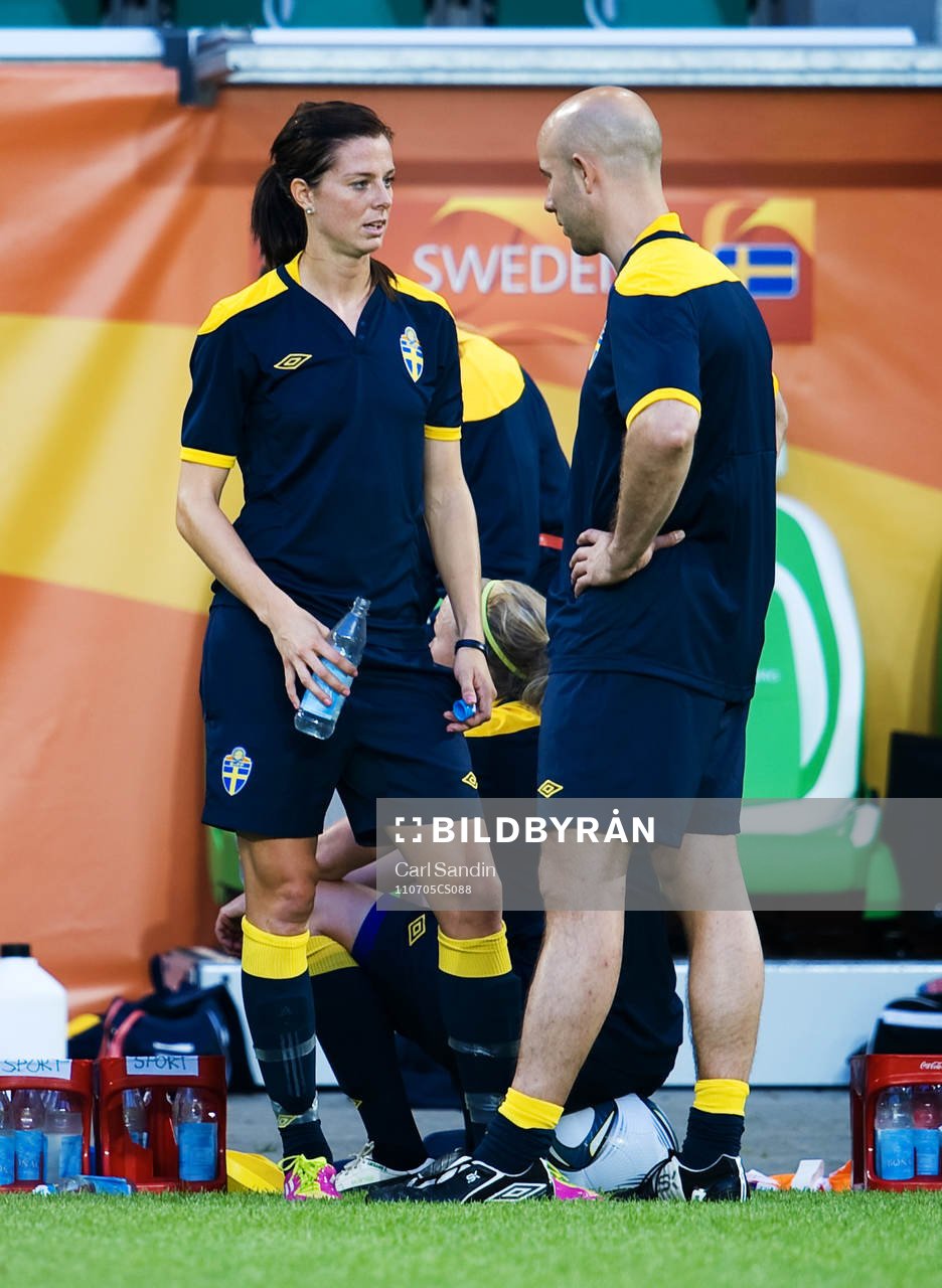 Lotta Schelin, Peter Svensson, sjukgymnast