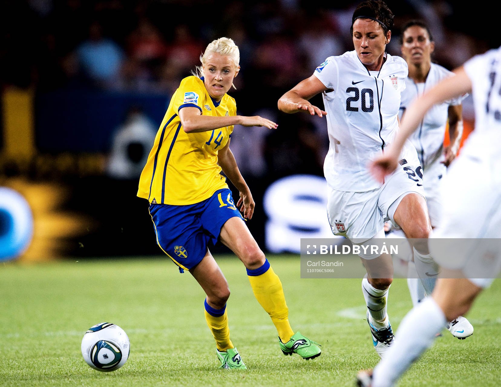 Josefine Öqvist, Sverige, Abby Wambach, USA