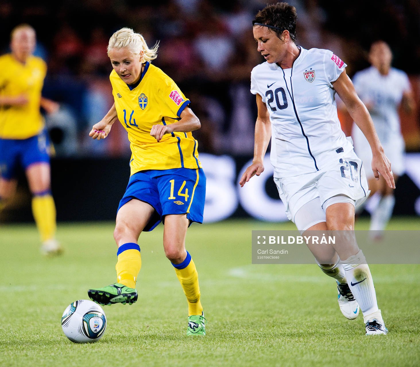 Josefine Öqvist, Sverige, Abby Wambach, USA