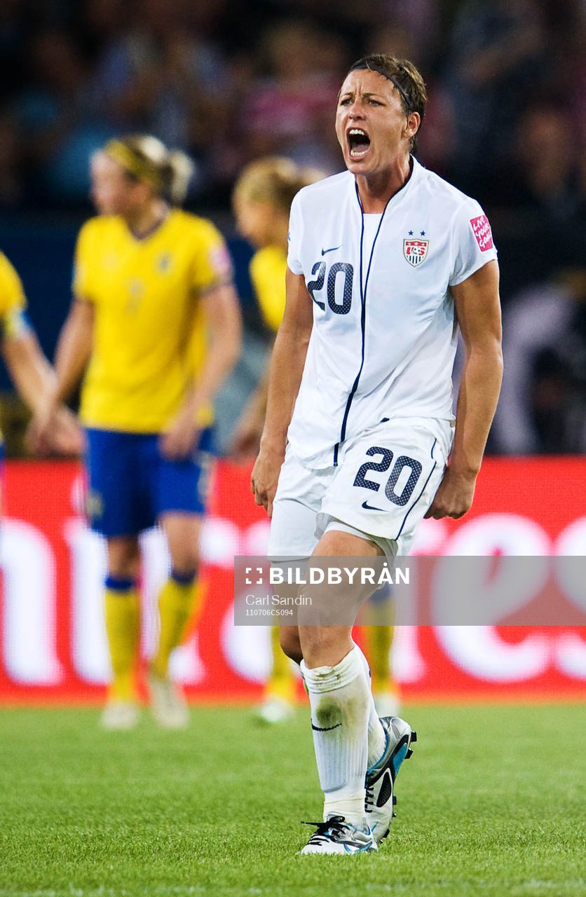 Abby Wambach, USA, jubel. 2-1