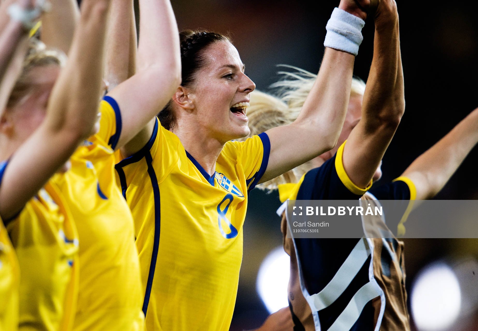 Lotta Schelin, Sverige, jubel, glädje