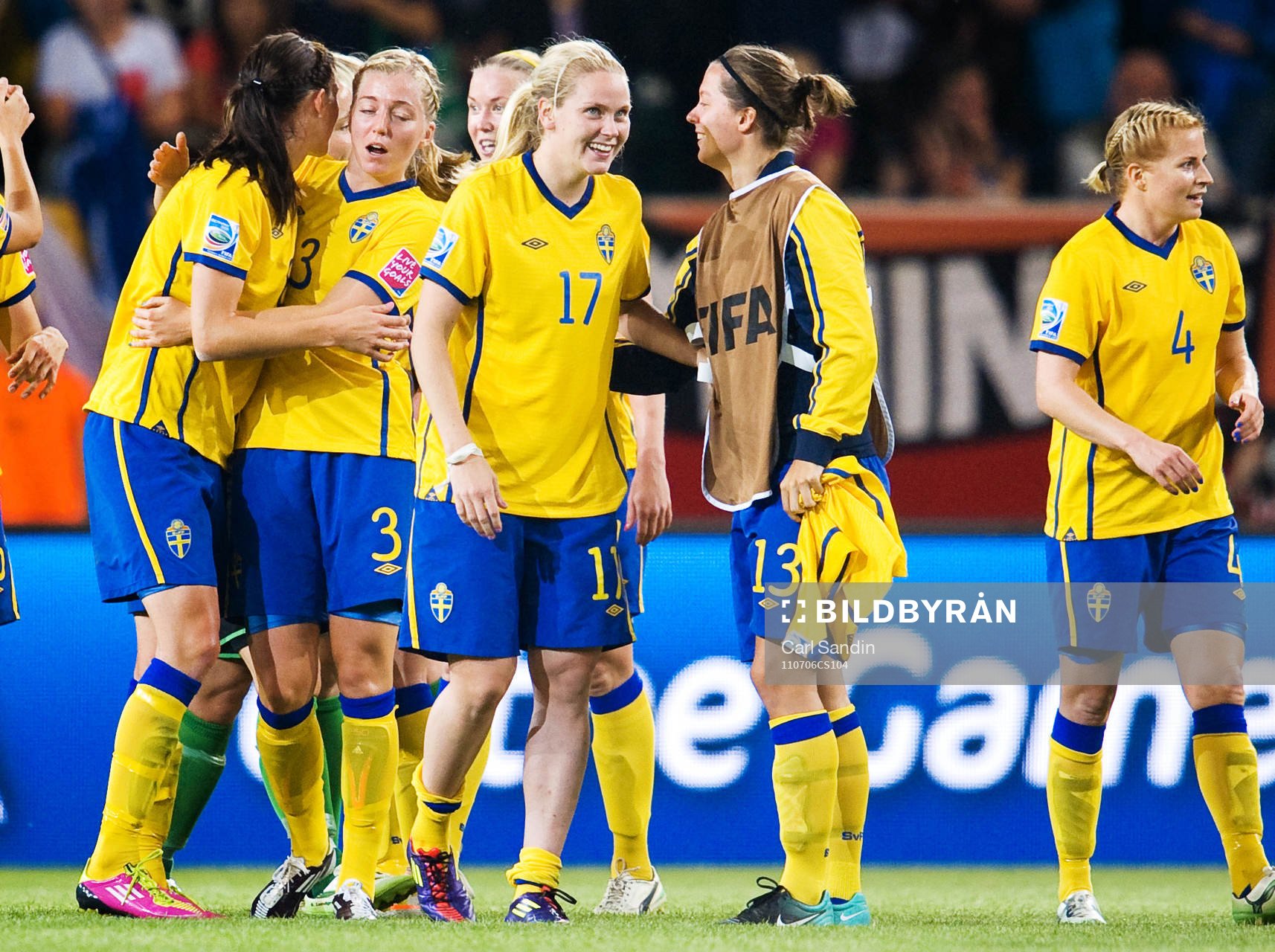 Lisa Dahlkvist, Sverige, jubel
