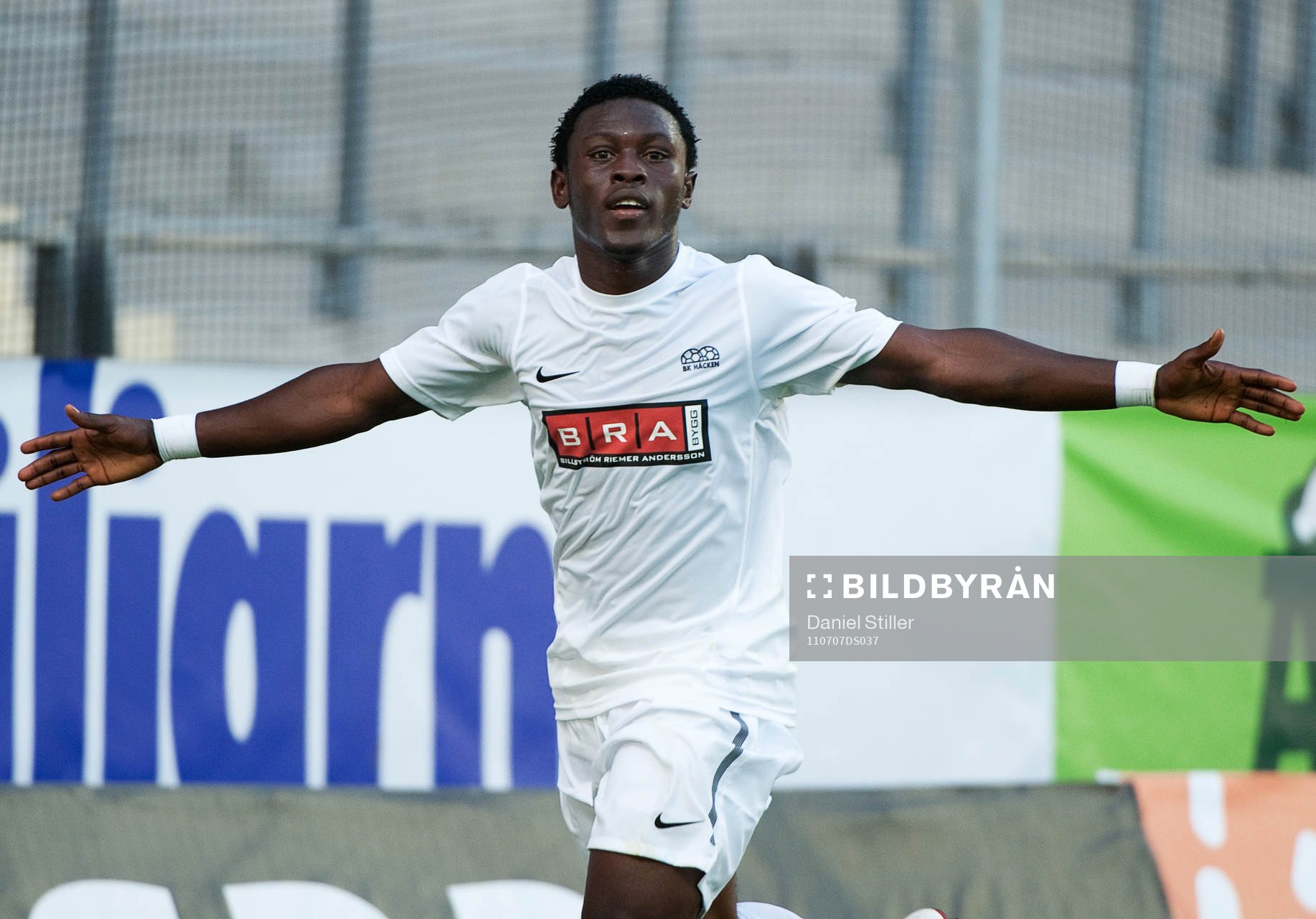 Majeed Waris, Häcken, gör 2-0, jubel