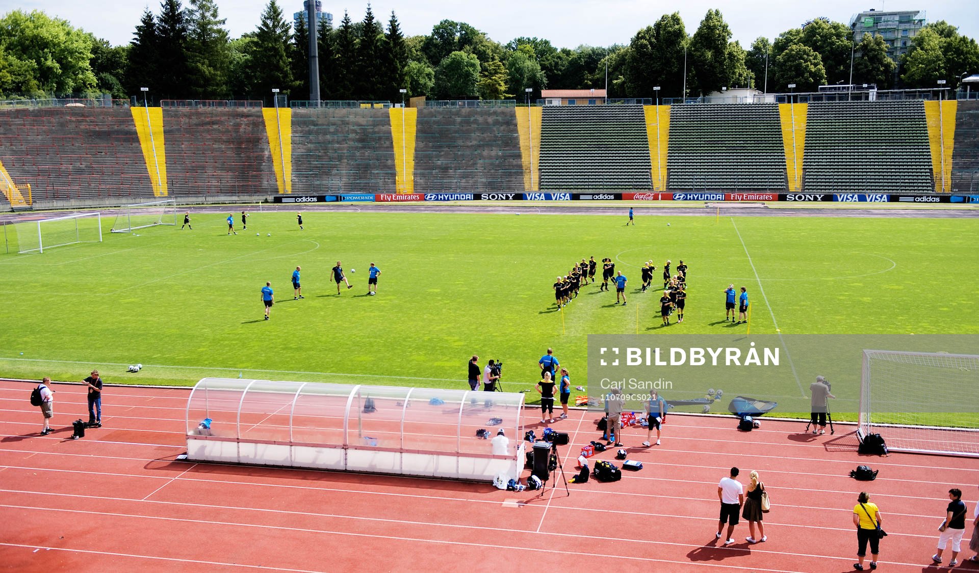 Överblick på arenan. Arena, stadion