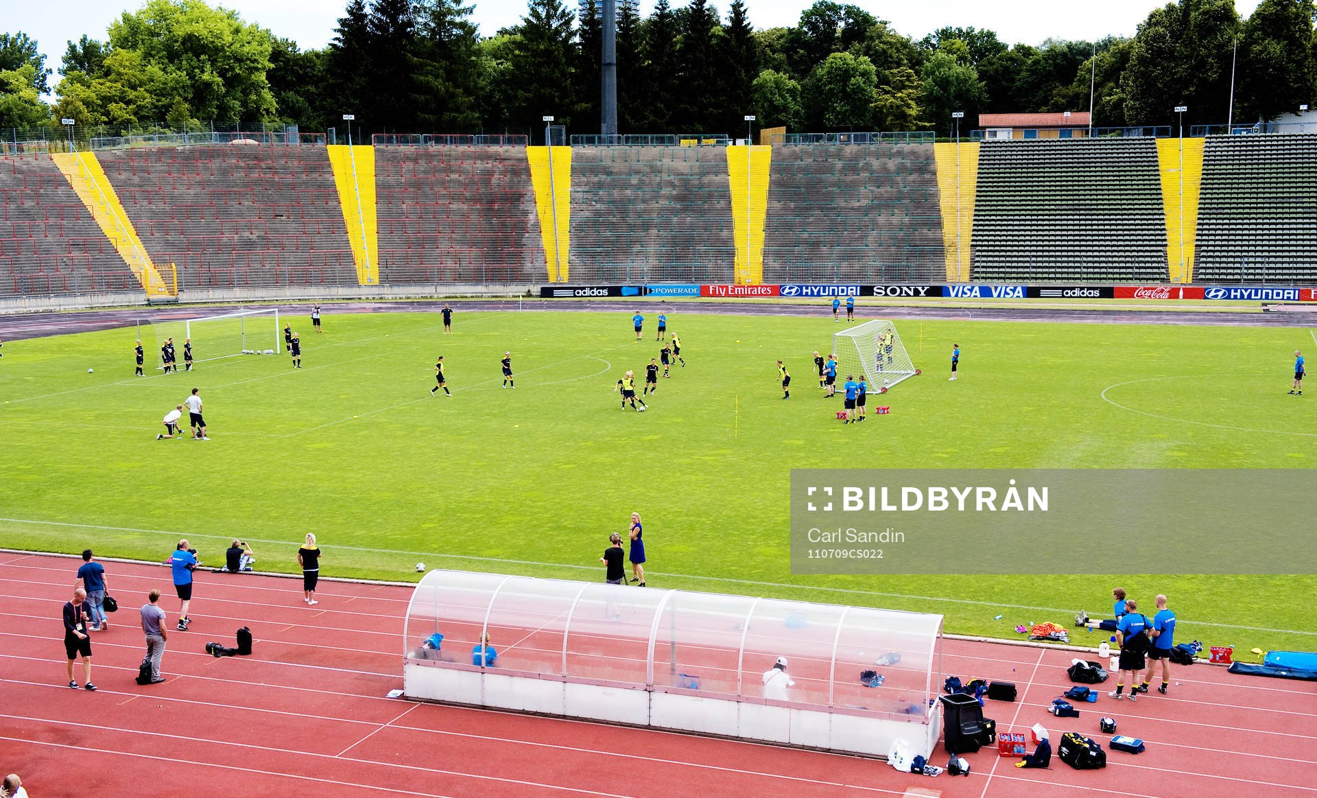 Översikt på arenan. Arena, stadion