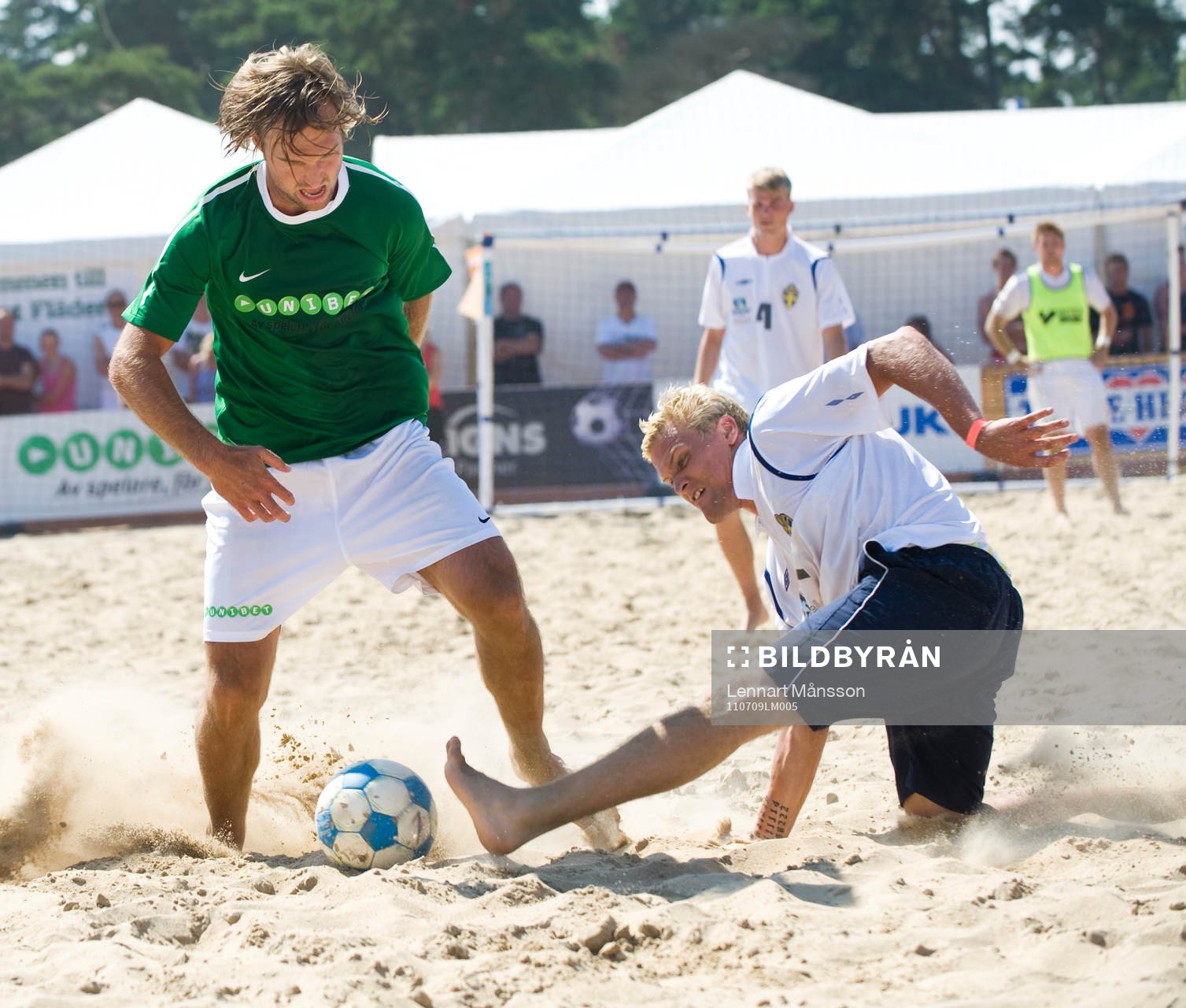 Fotboll, beachfotboll, kändislaget Unibet - Malmö