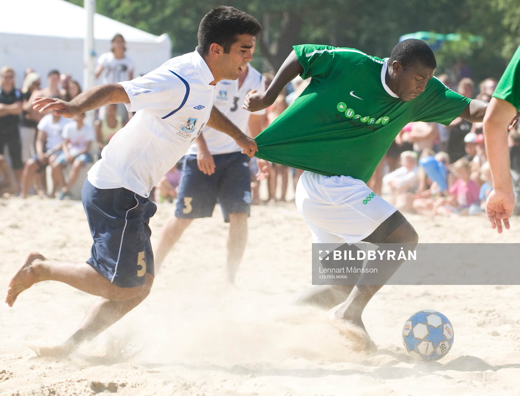 Fotboll, beachfotboll, kändislaget Unibet - Malmö