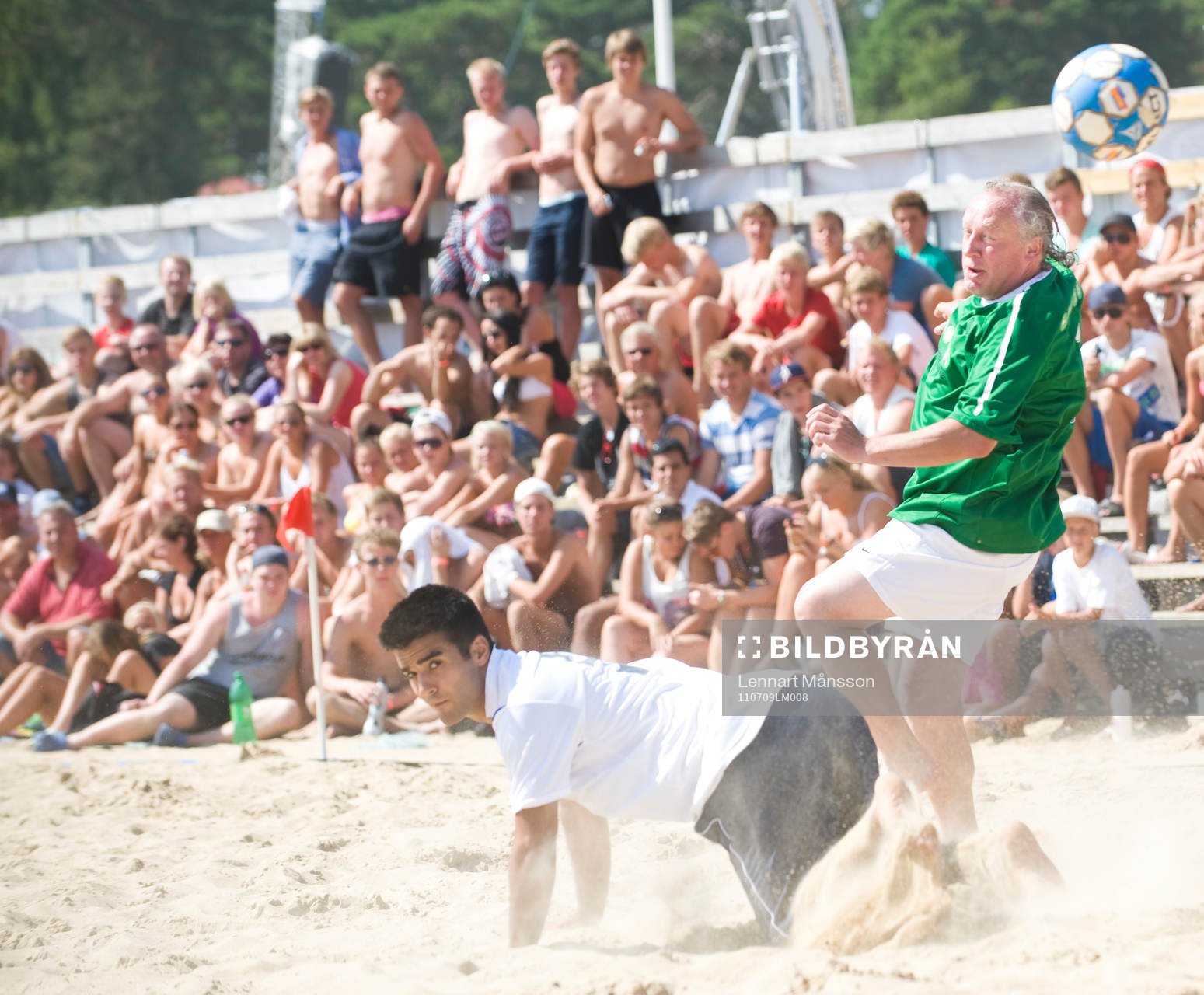 Fotboll, beachfotboll, kändislaget Unibet - Malmö