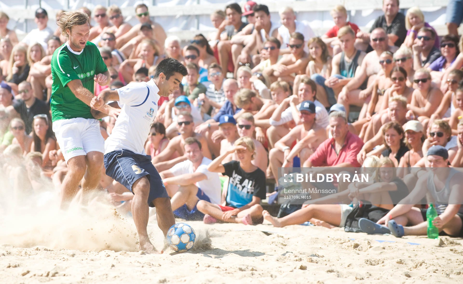 Fotboll, beachfotboll, kändislaget Unibet - Malmö