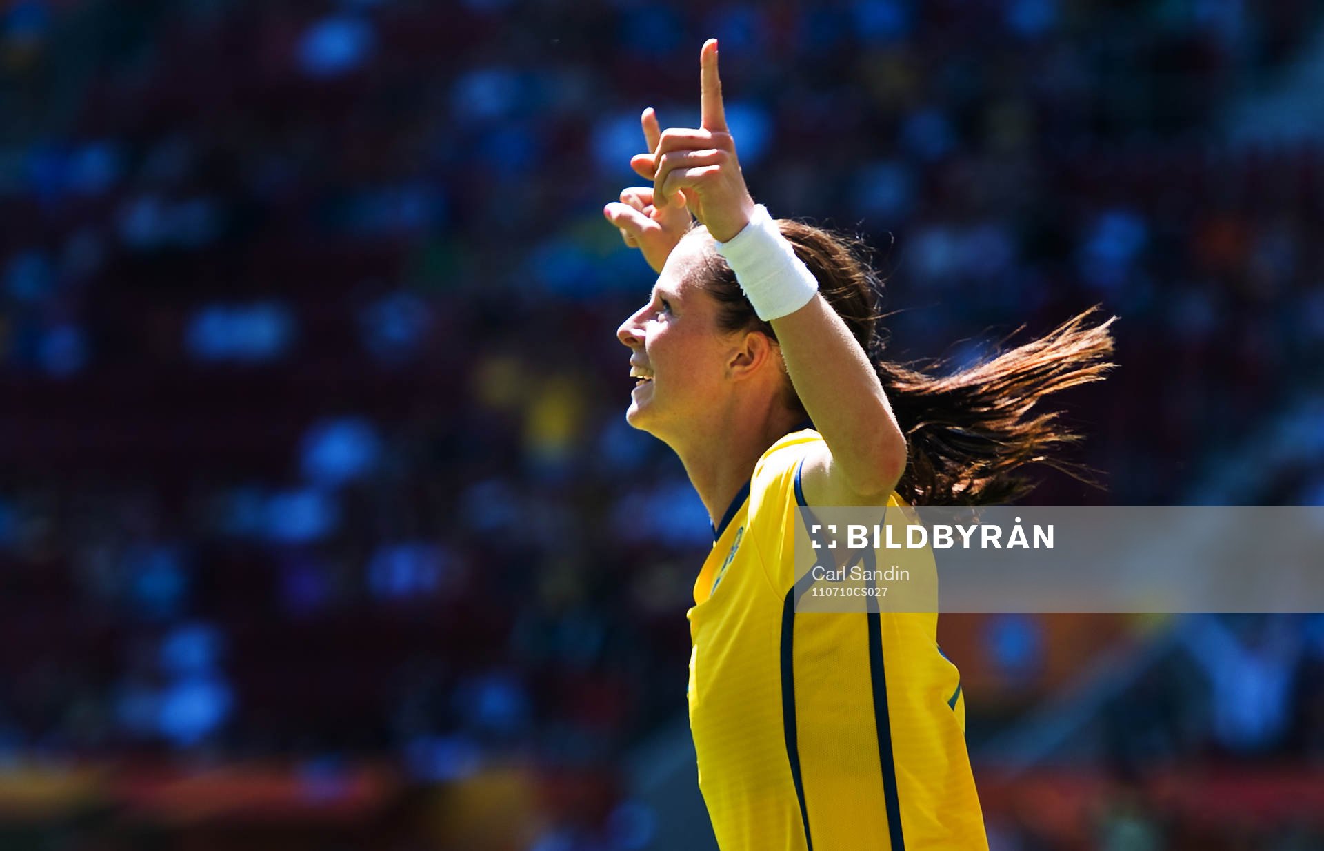 Lotta Schelin, Sverige, jubel