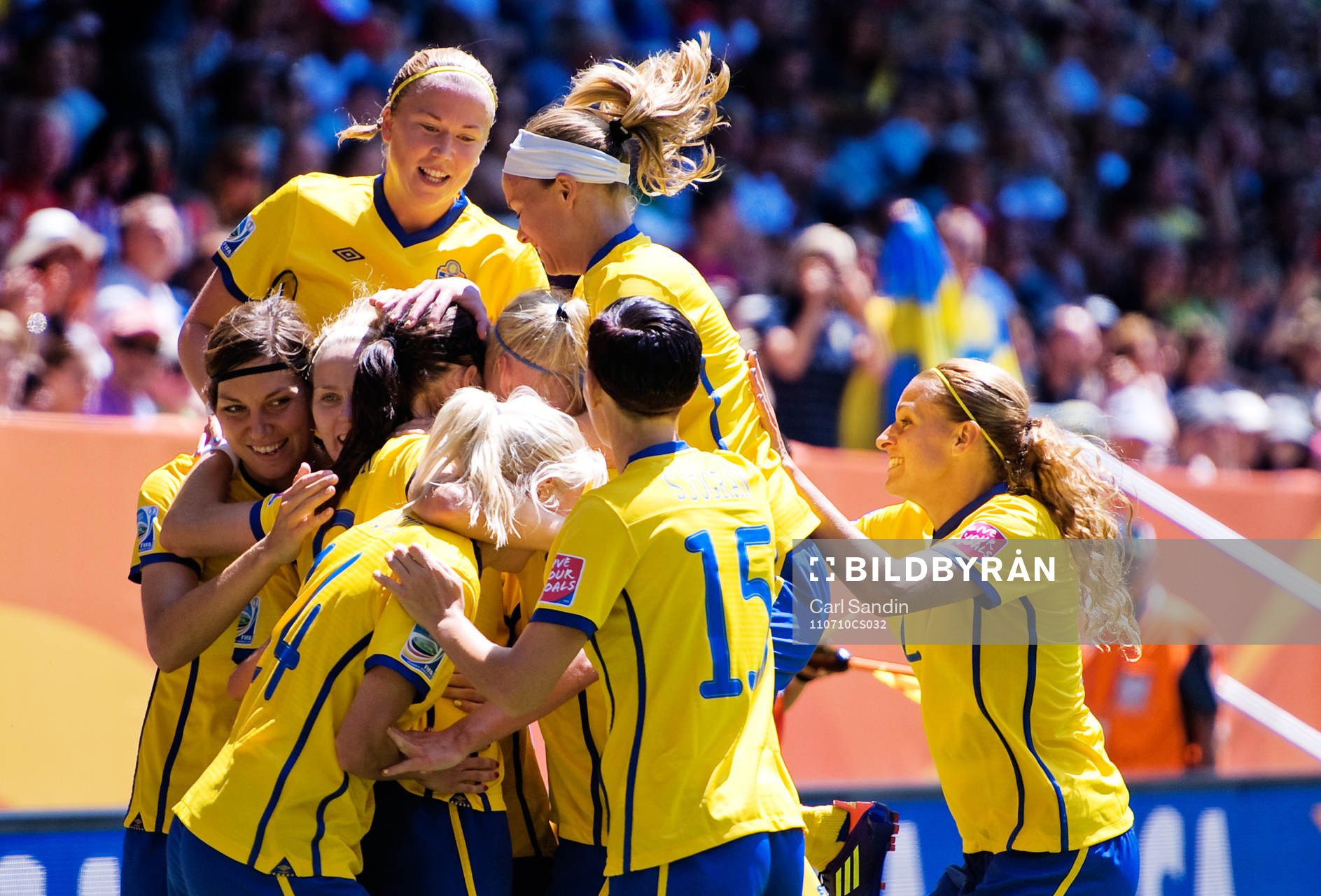 Sverige, jubel. 3-1