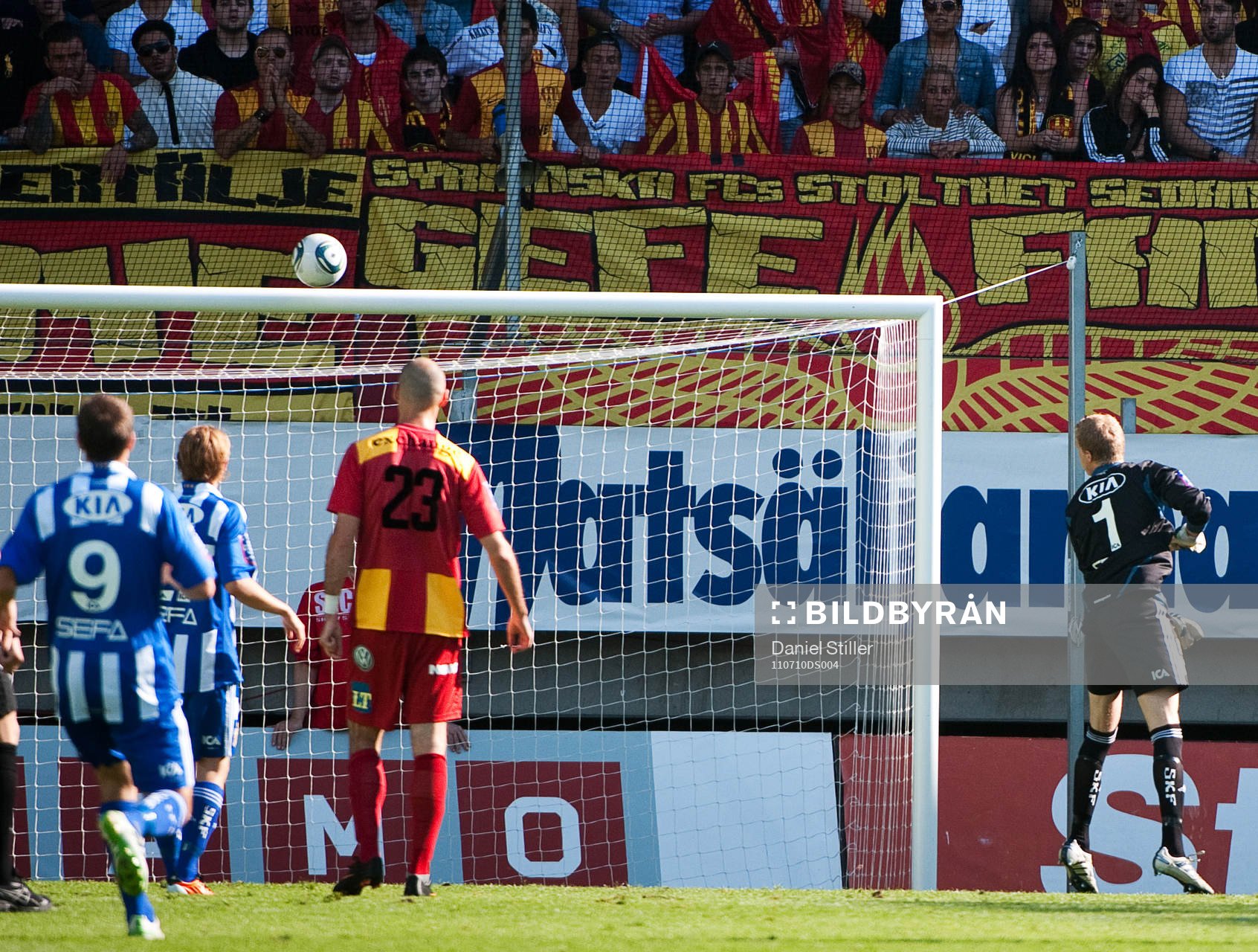 Syrianska har en träff i ribban