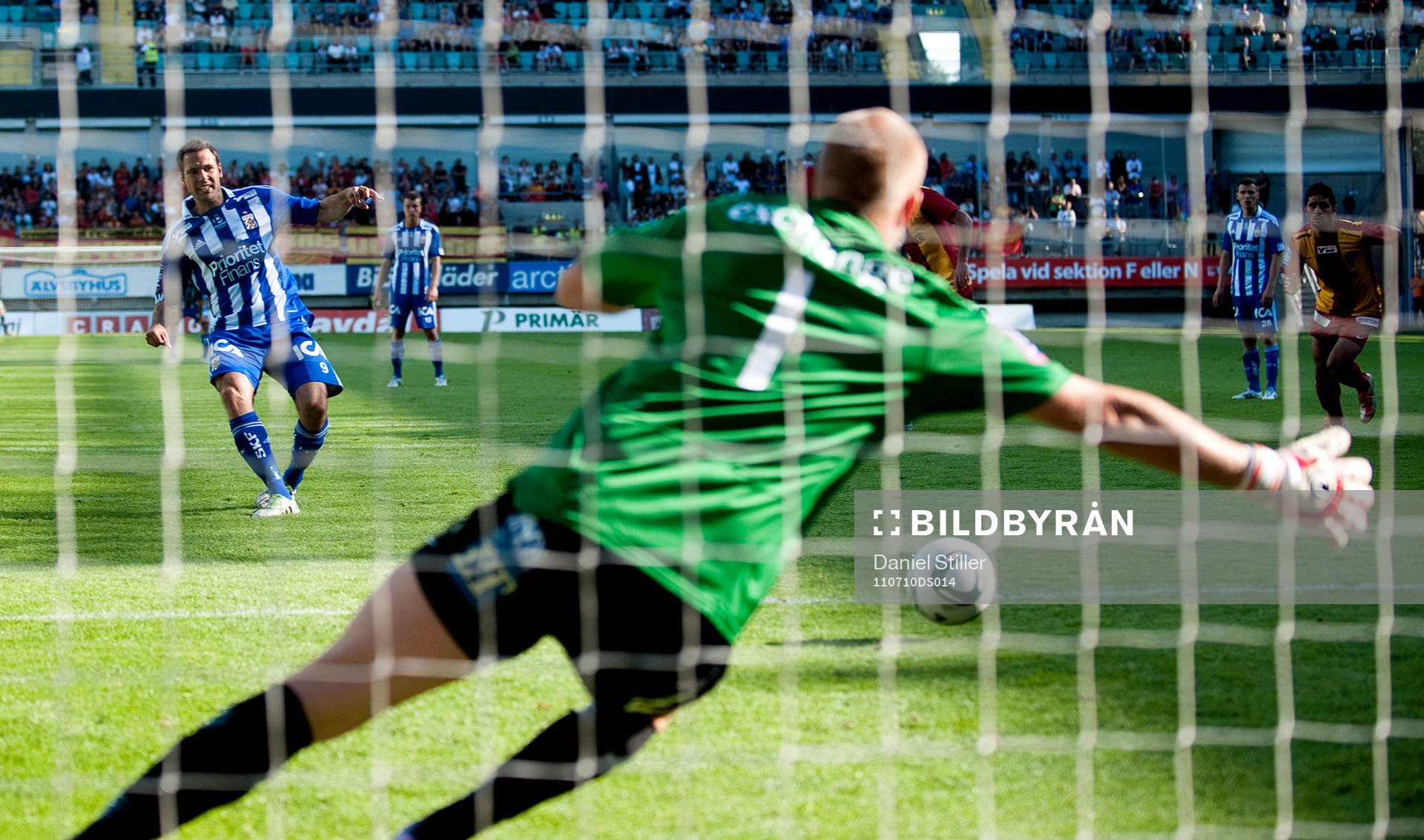 Stefan Selakovic, Göteborg, gör 1-0 bakom Christian