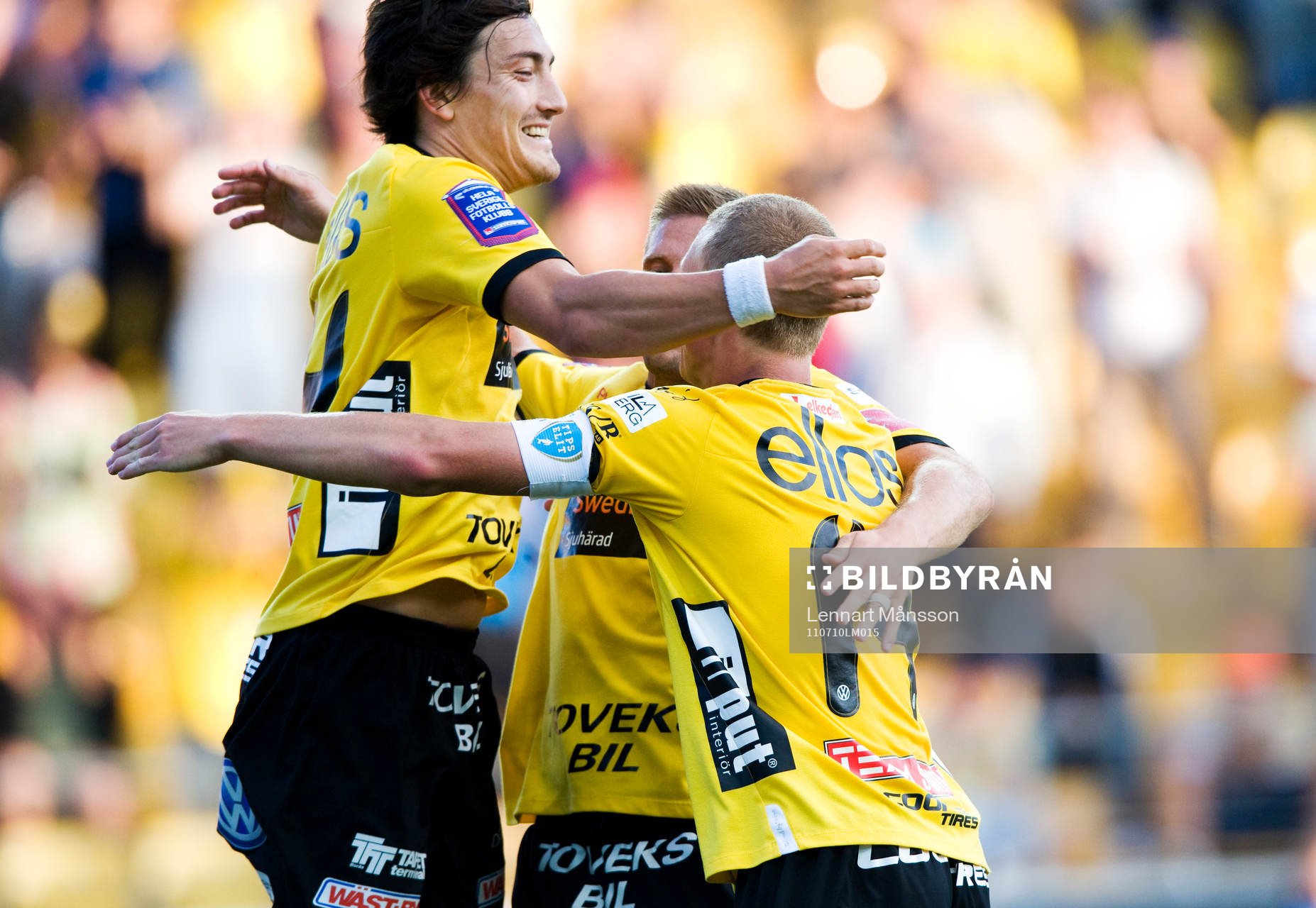 De tre målskyttarna Stefan Ishizaki, Oscar Hiljemark och