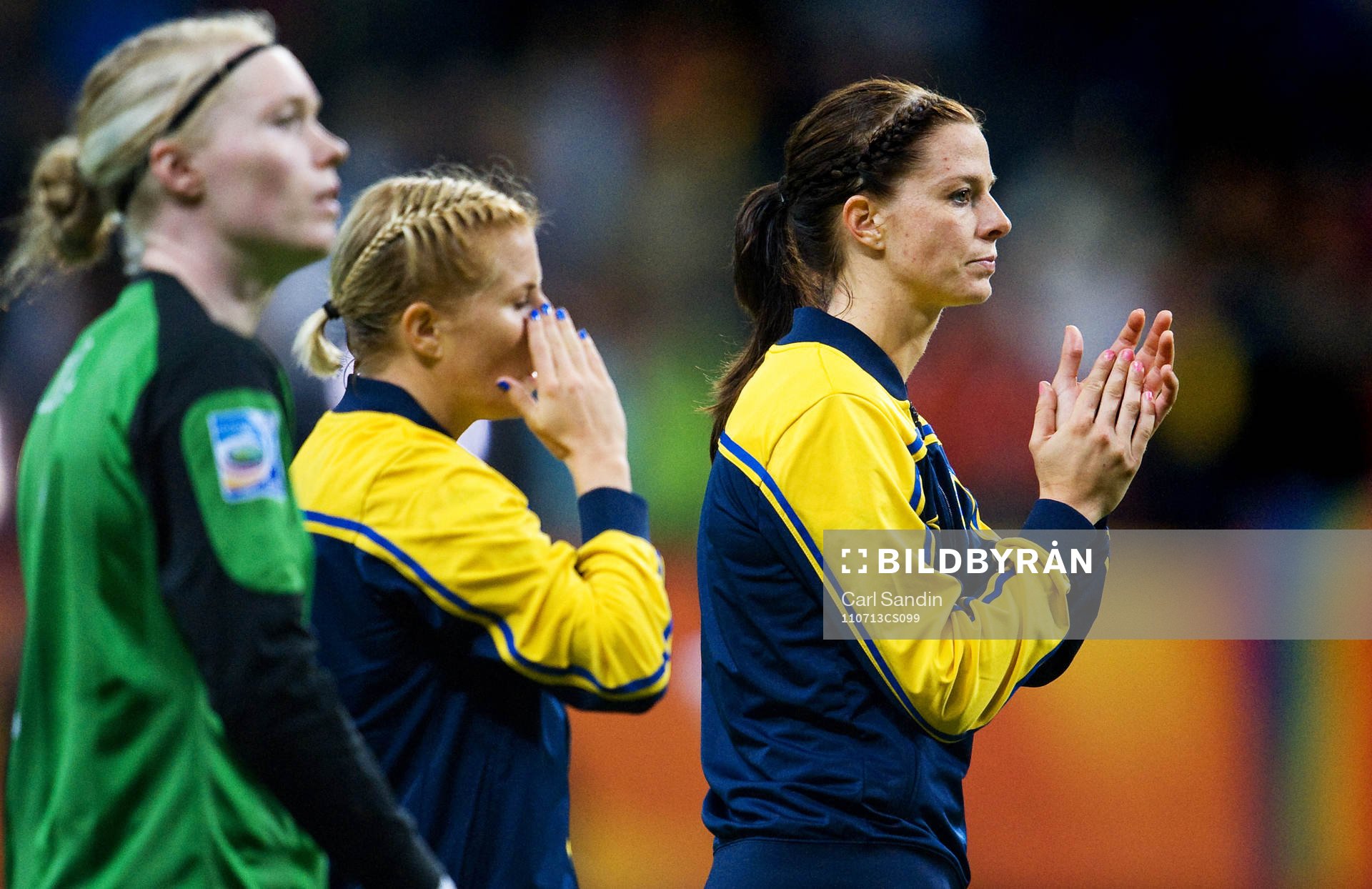 Hedvig Lindahl, målvakt, Annica Svensson, Lotta Schelin,