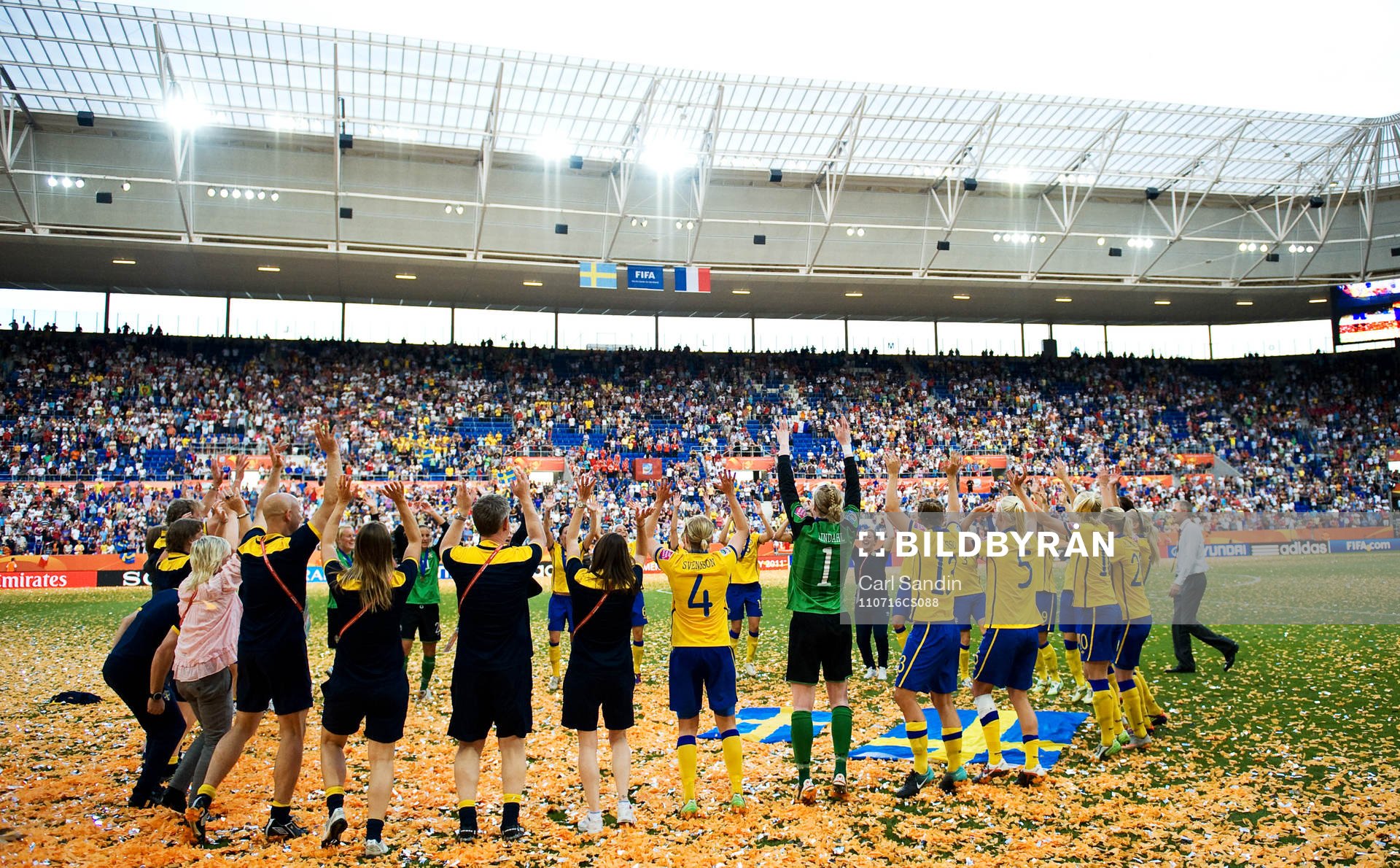  Sverige, jubel, VM-Brons, brons. 